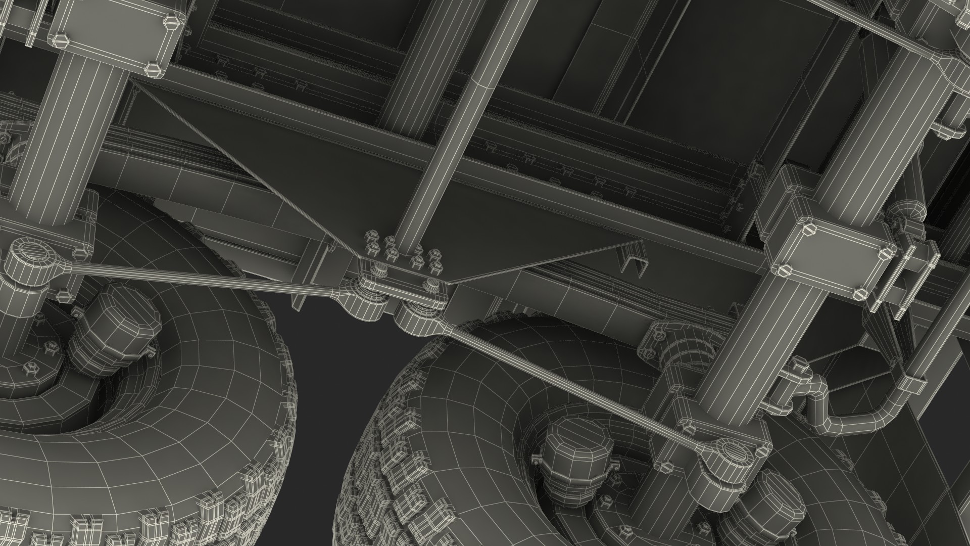 Military Drop Side Cargo Trailer 3D