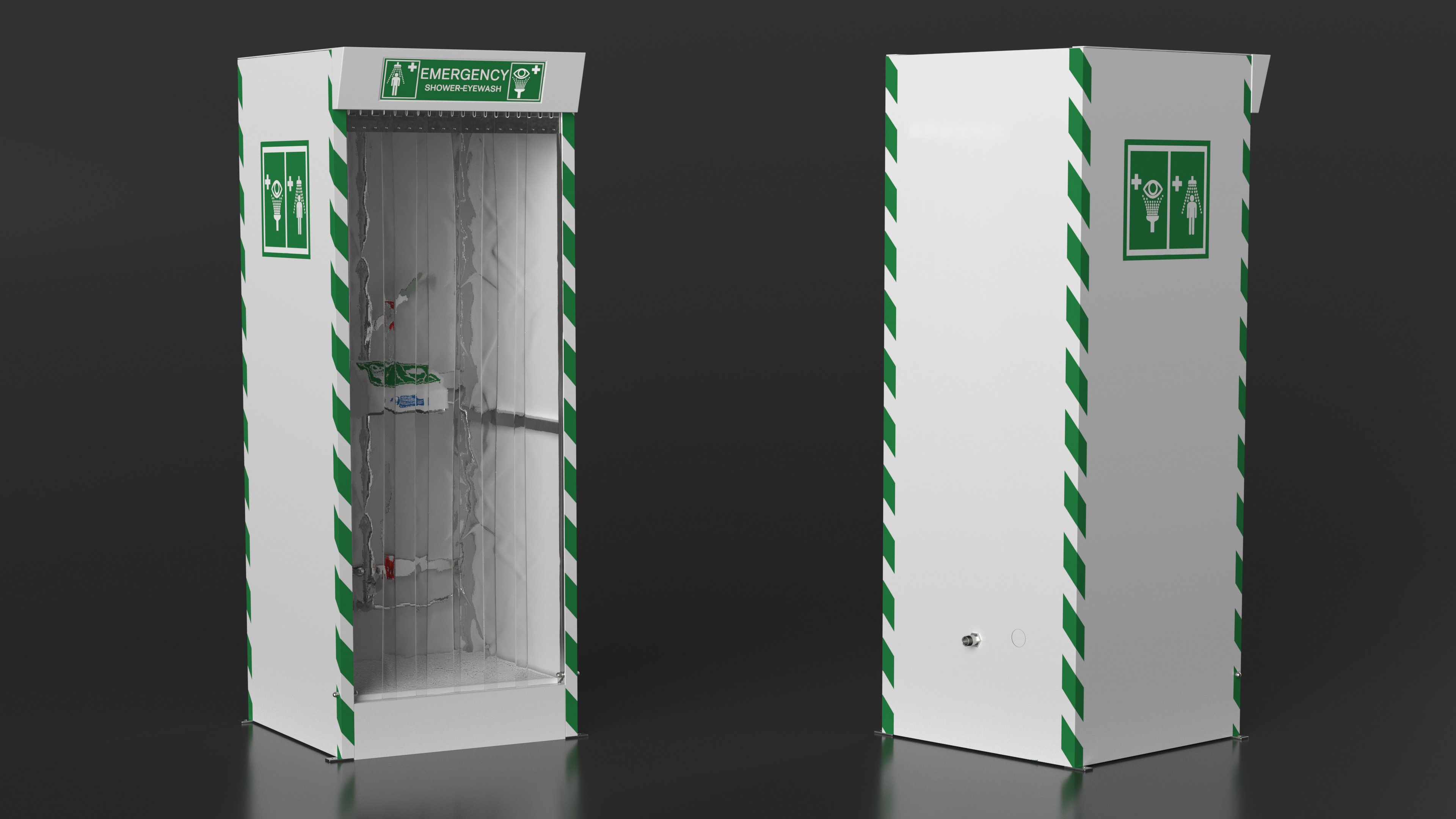 Emergency Shower Cabin 3D