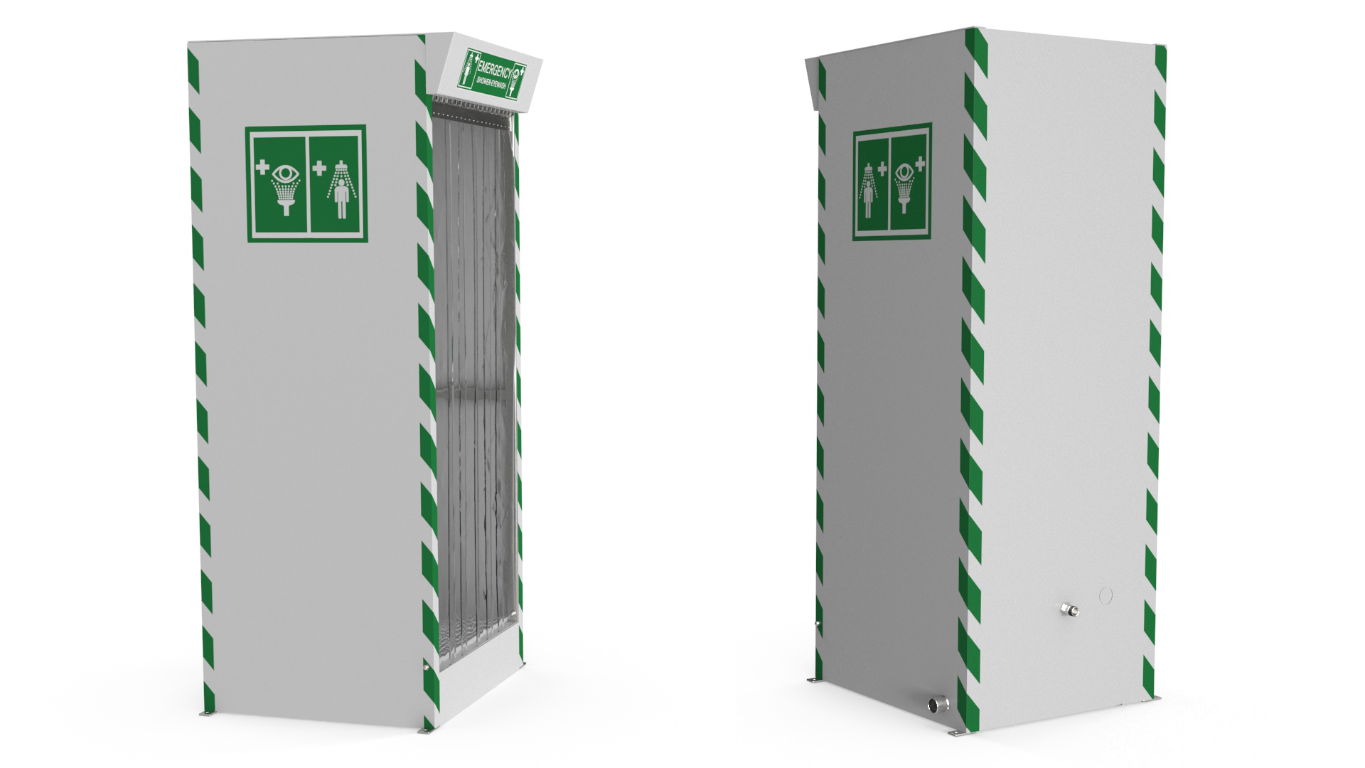 Emergency Shower Cabin 3D