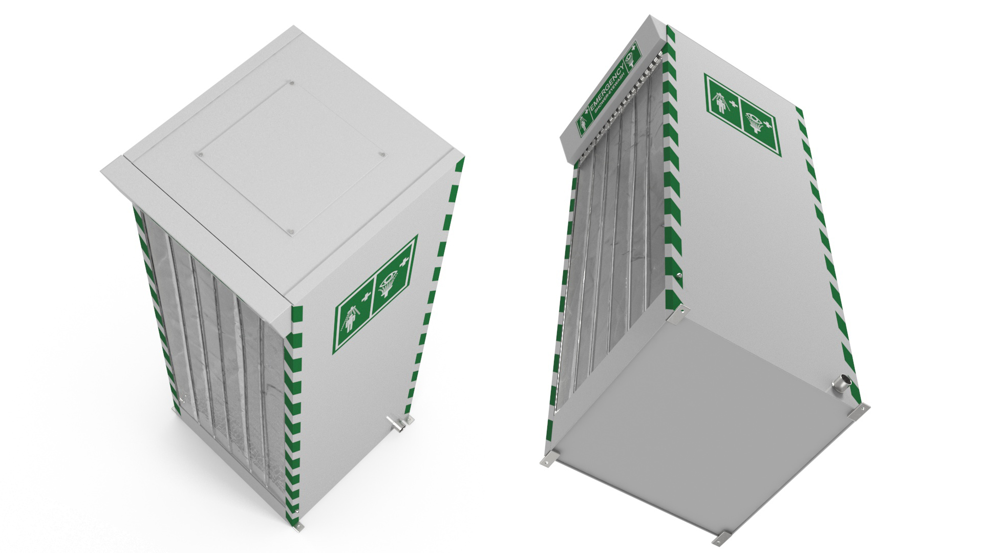Emergency Shower Cabin 3D