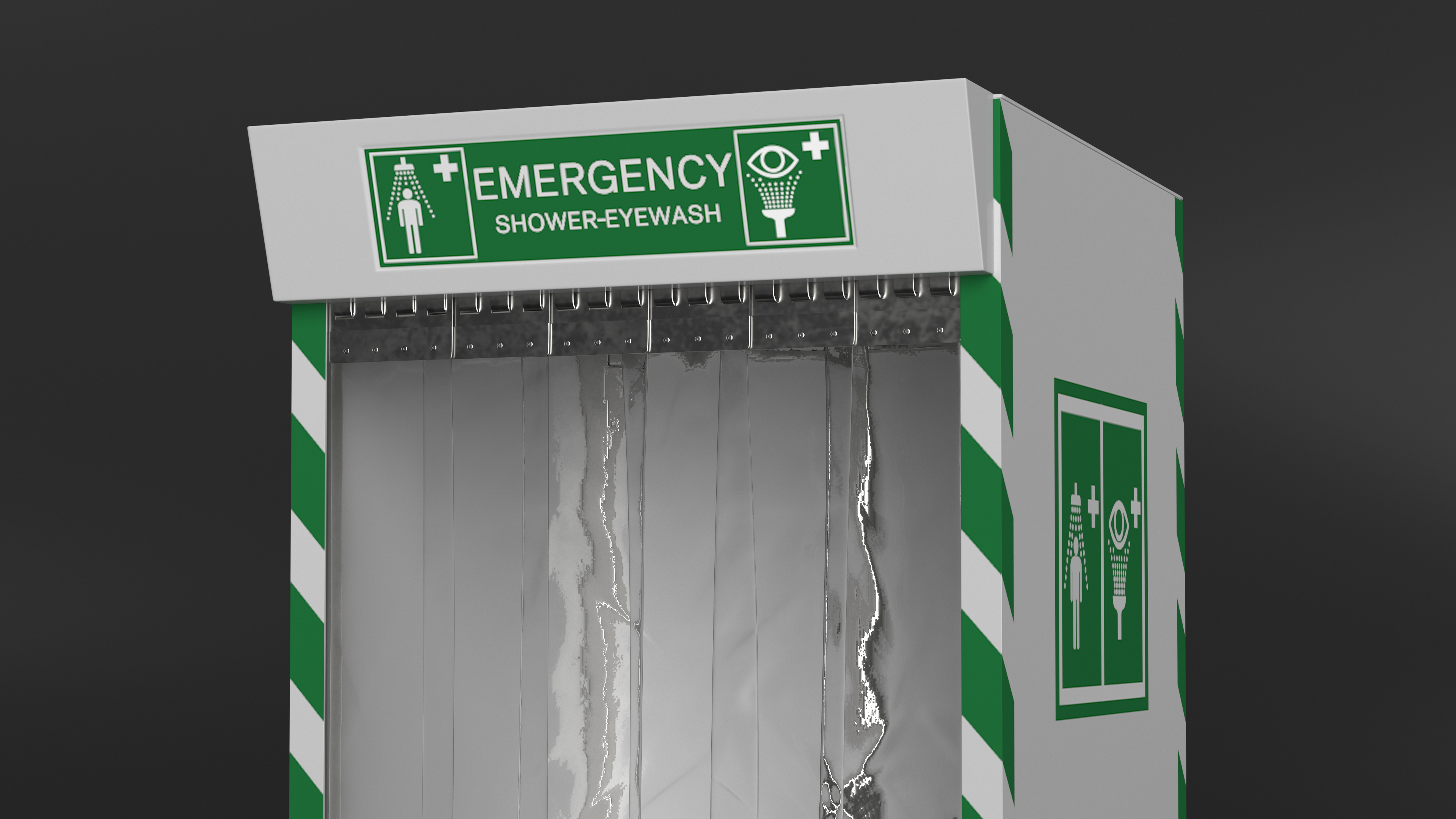 Emergency Shower Cabin 3D