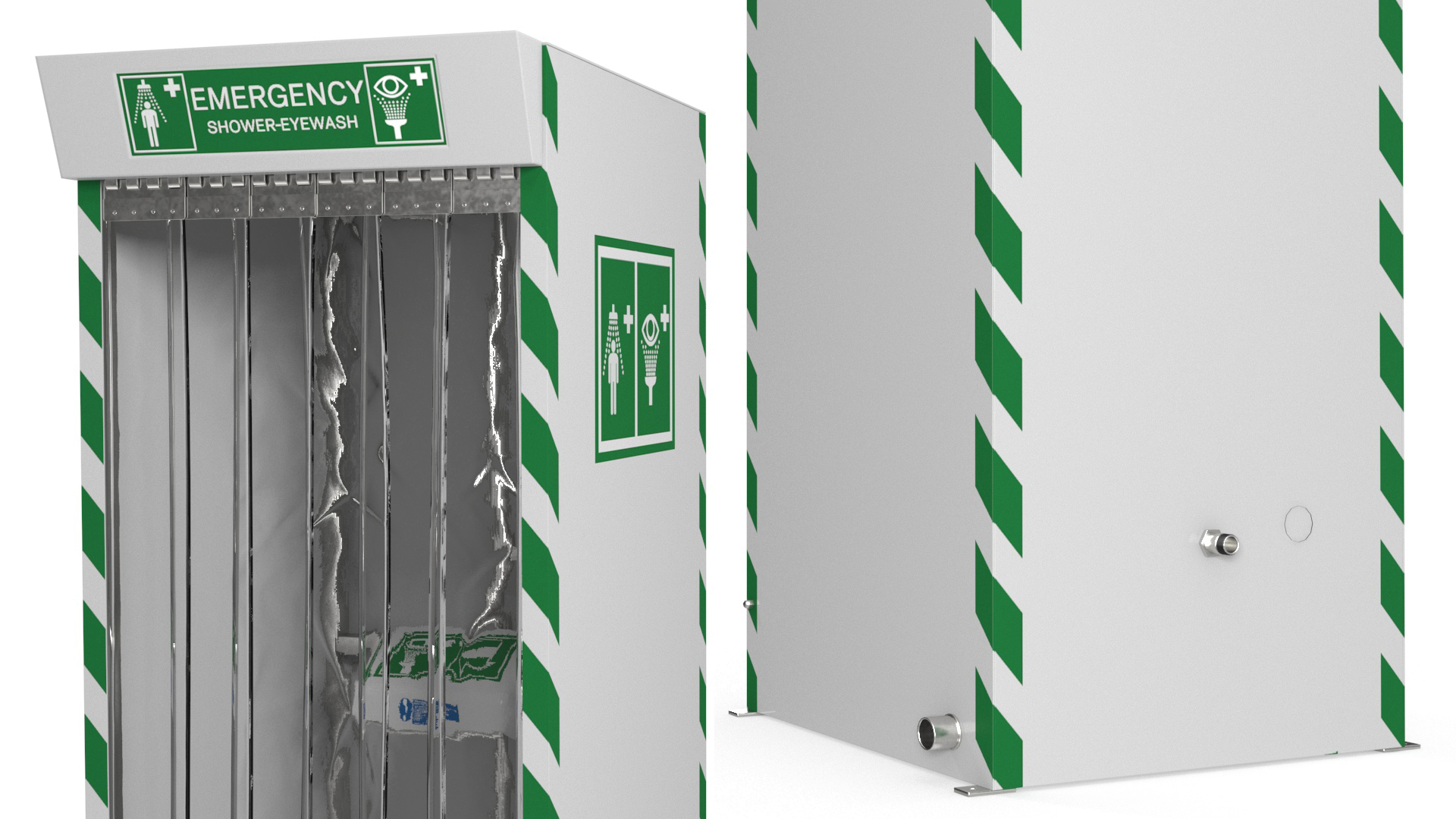 Emergency Shower Cabin 3D