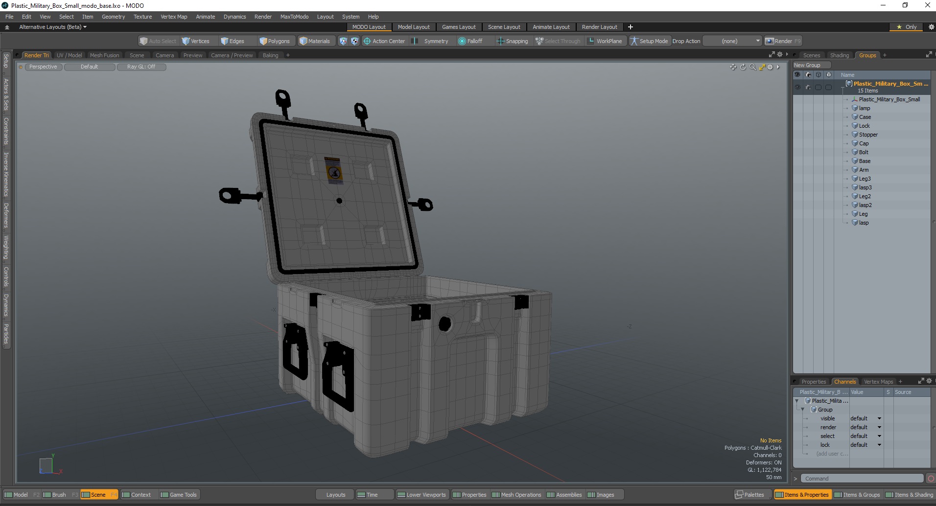 3D Plastic Military Box Small