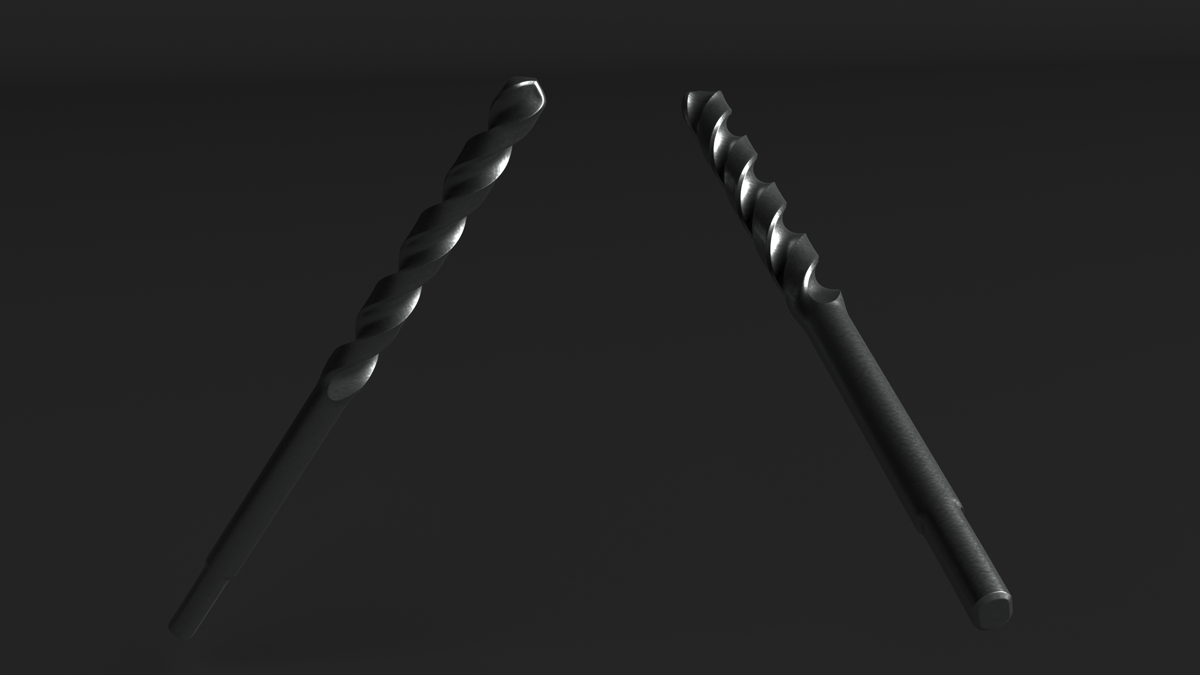 Steel HSS Drill Bit 3D model