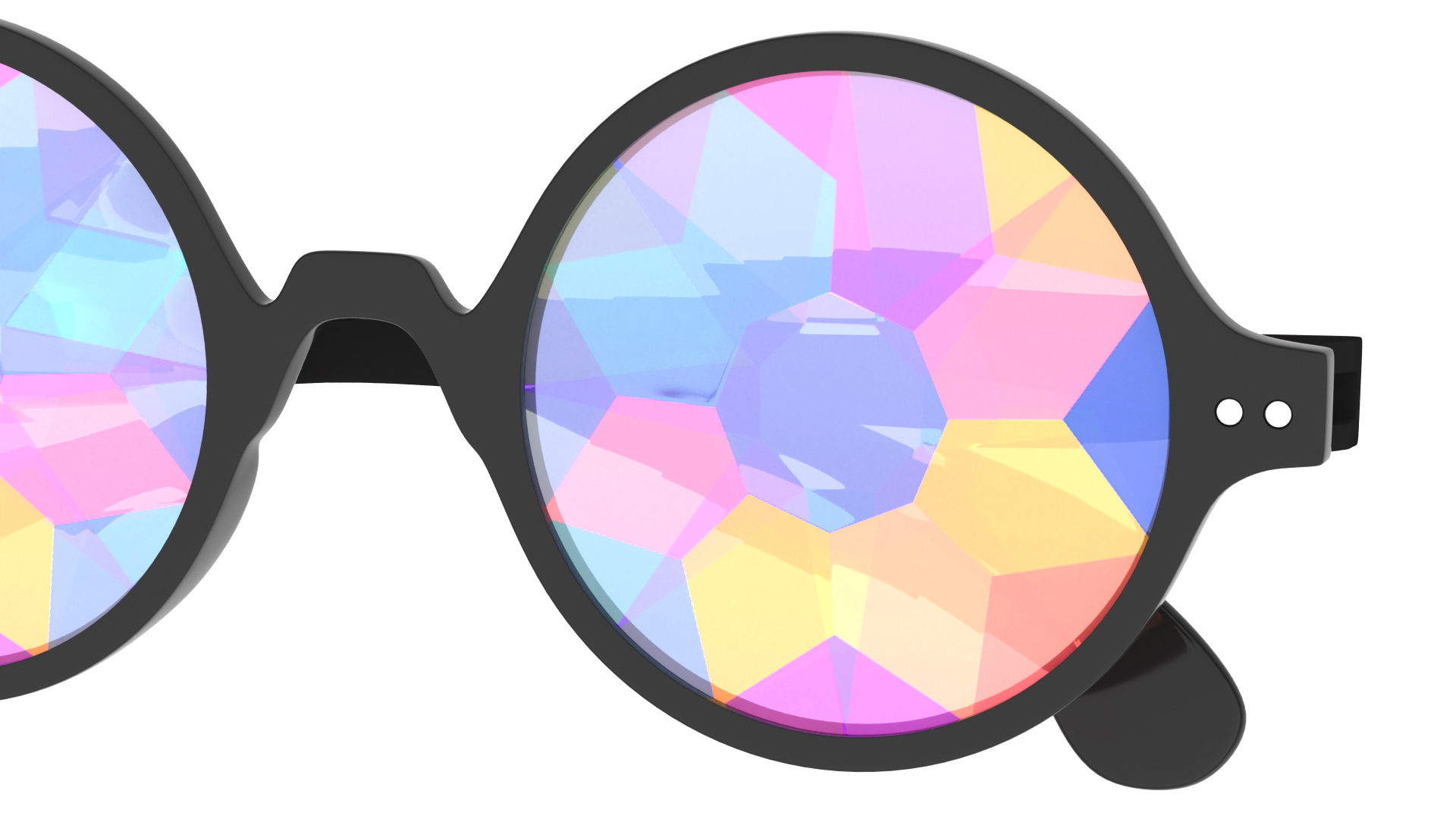 3D Kaleidoscope Rainbow Glasses model