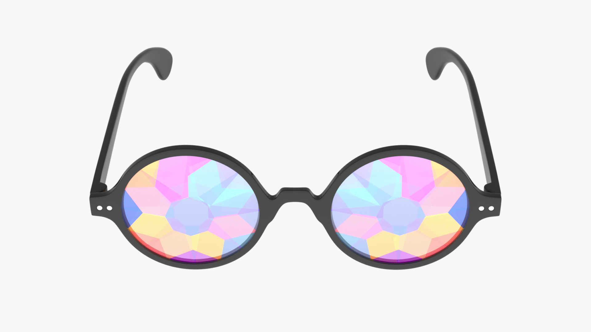 3D Kaleidoscope Rainbow Glasses model