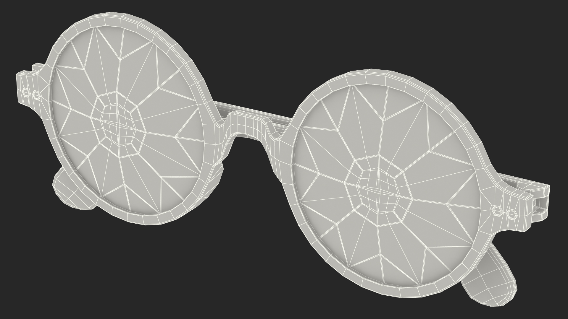 3D Kaleidoscope Rainbow Glasses model