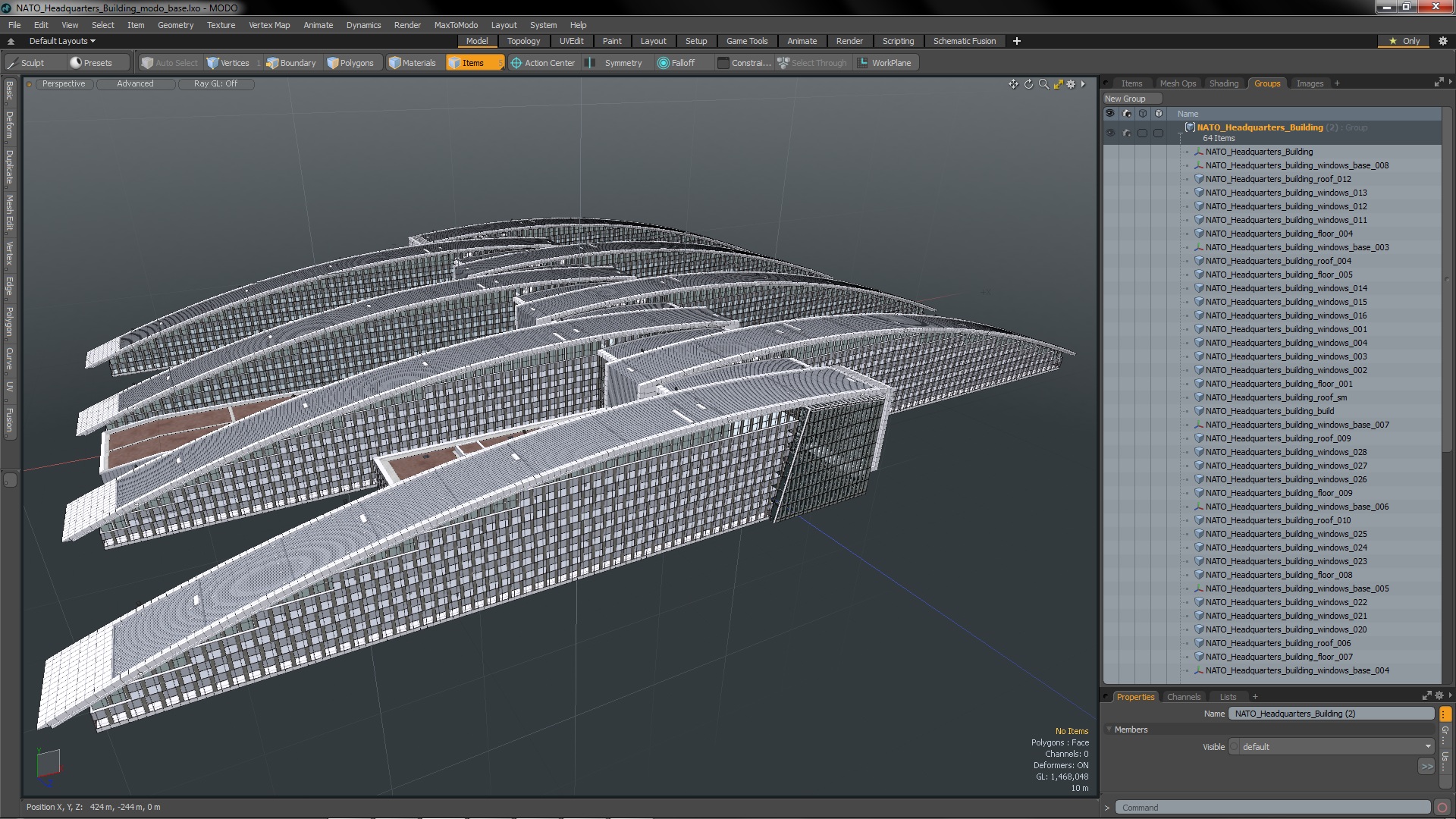 3D NATO Headquarters Building