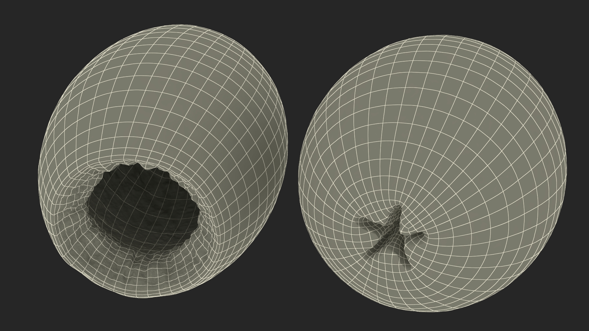 3D Spanish Yellow Olives Pitted model