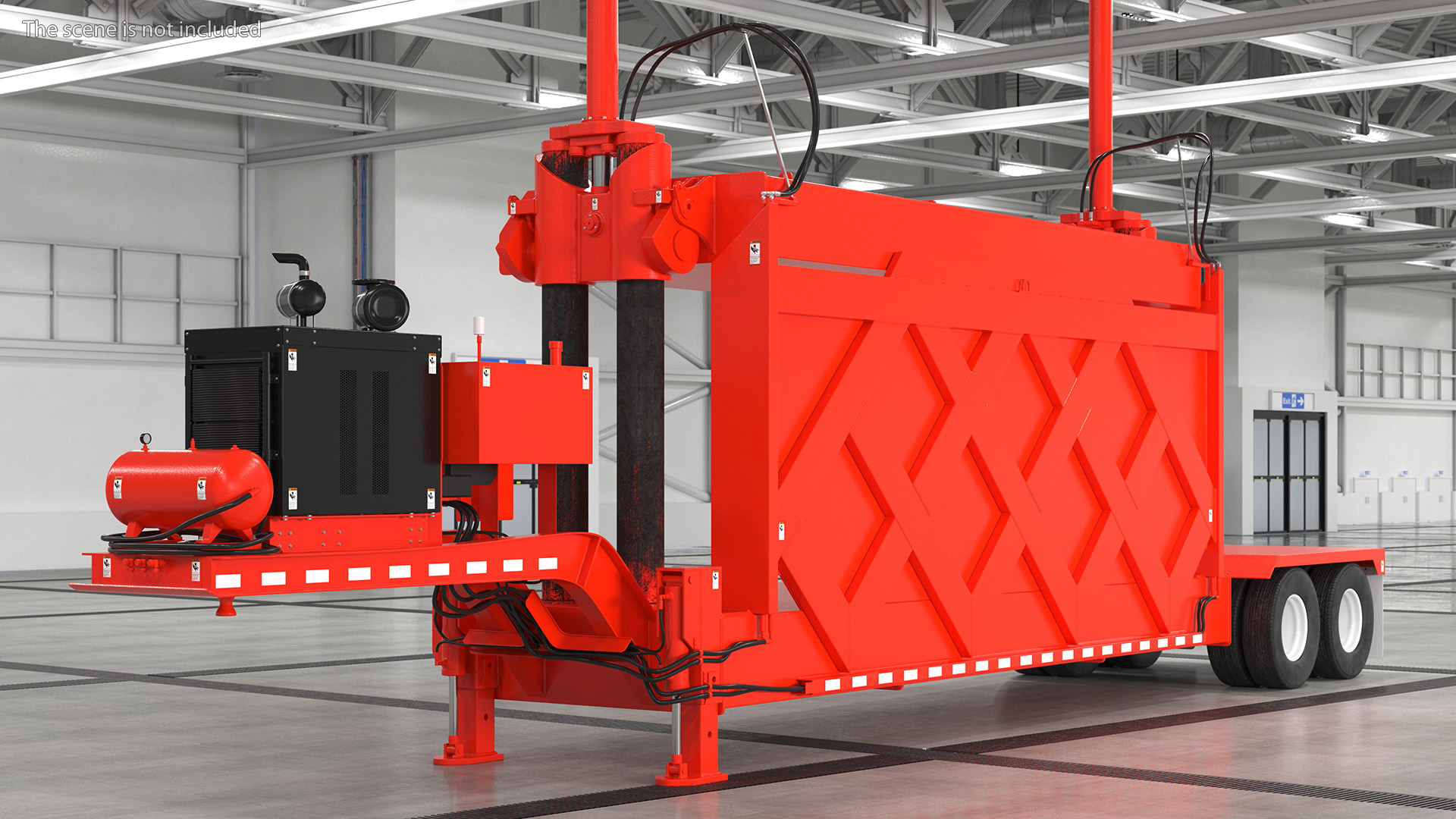 Car Press Impact 5 Red 3D