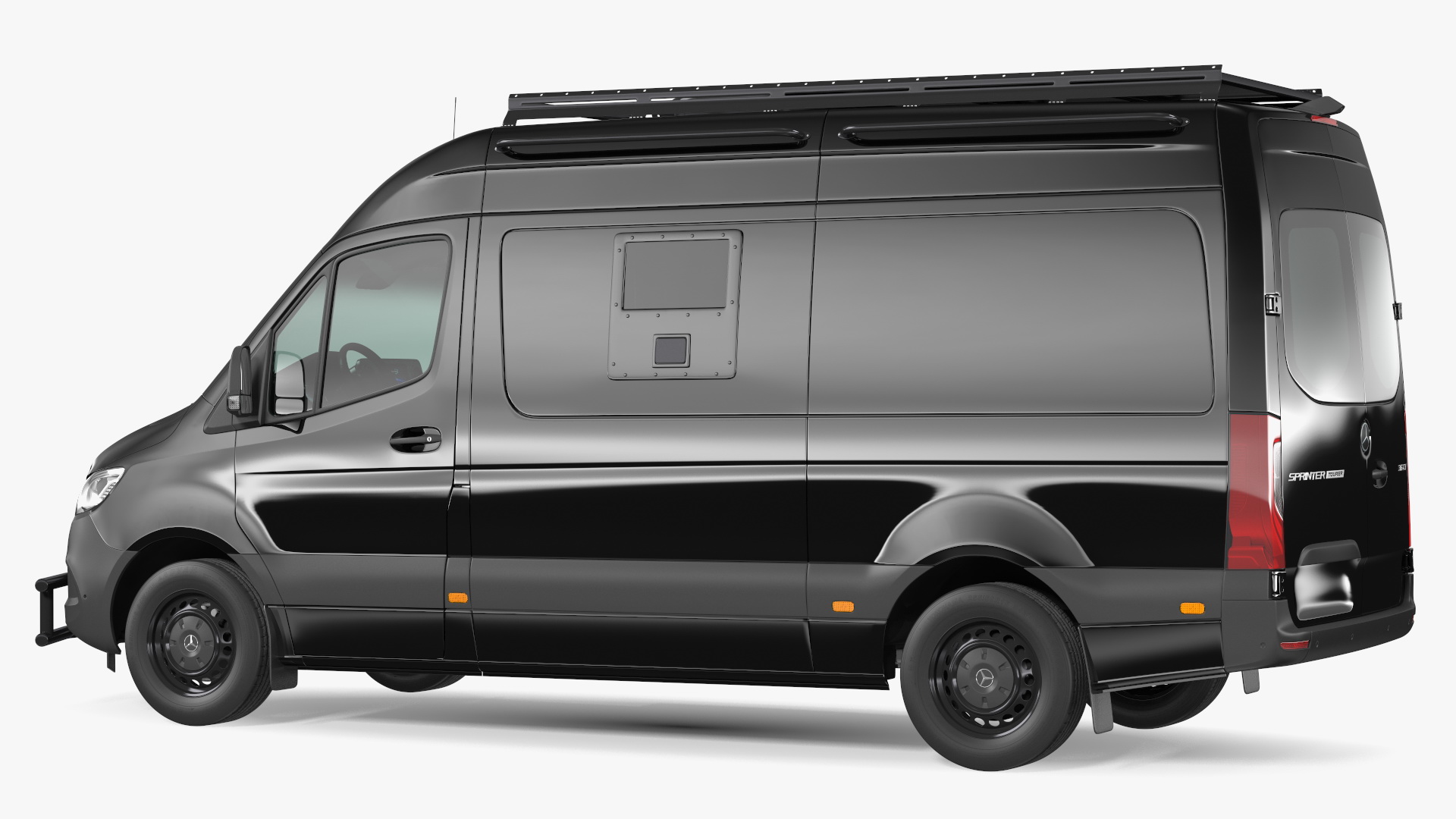 3D model SWAT Van Bulletproof Mercedes Simple Interior
