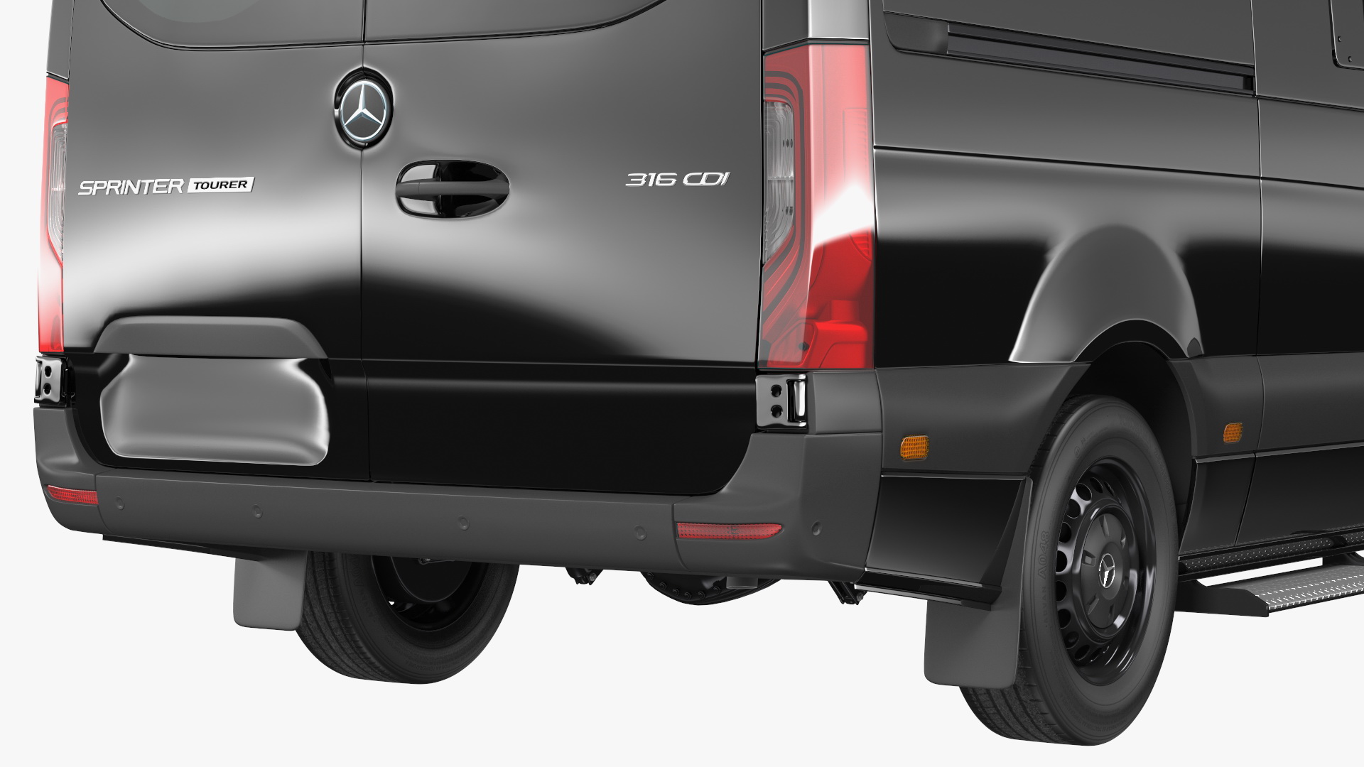 3D model SWAT Van Bulletproof Mercedes Simple Interior