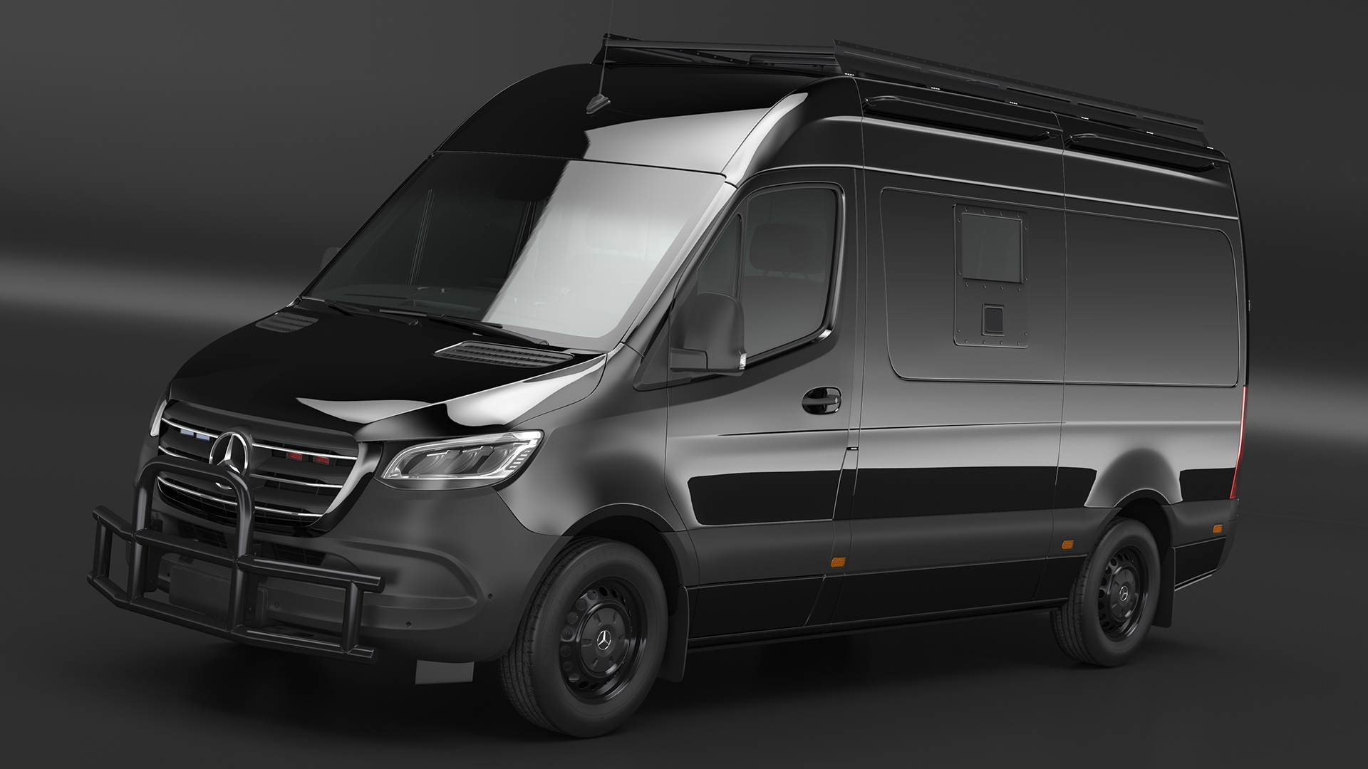 3D model SWAT Van Bulletproof Mercedes Simple Interior