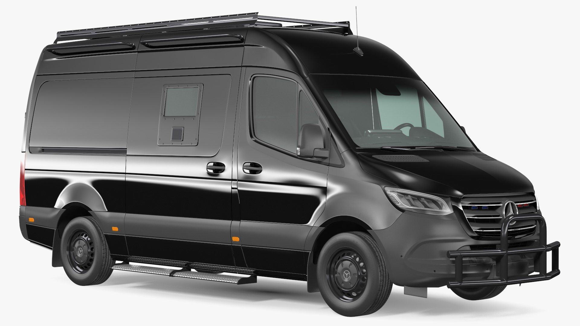 3D model SWAT Van Bulletproof Mercedes Simple Interior
