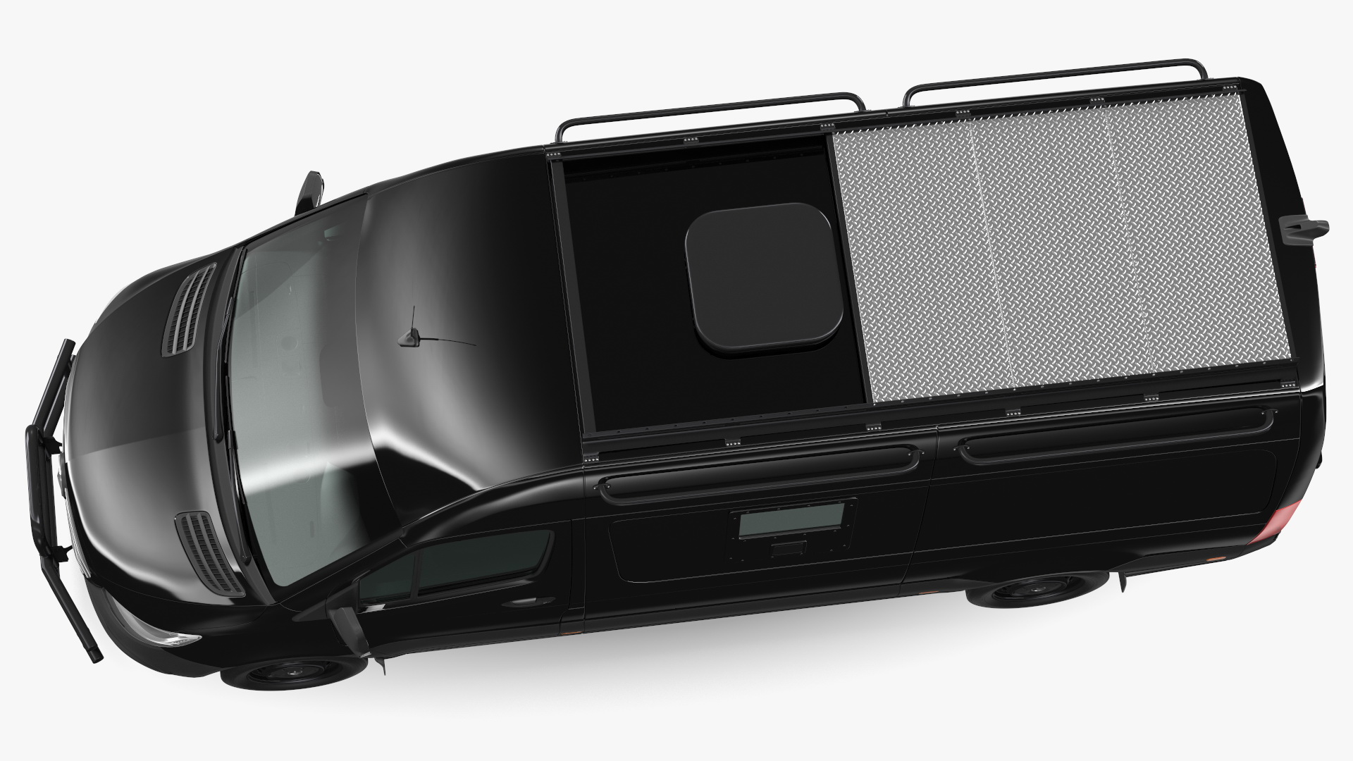 3D model SWAT Van Bulletproof Mercedes Simple Interior