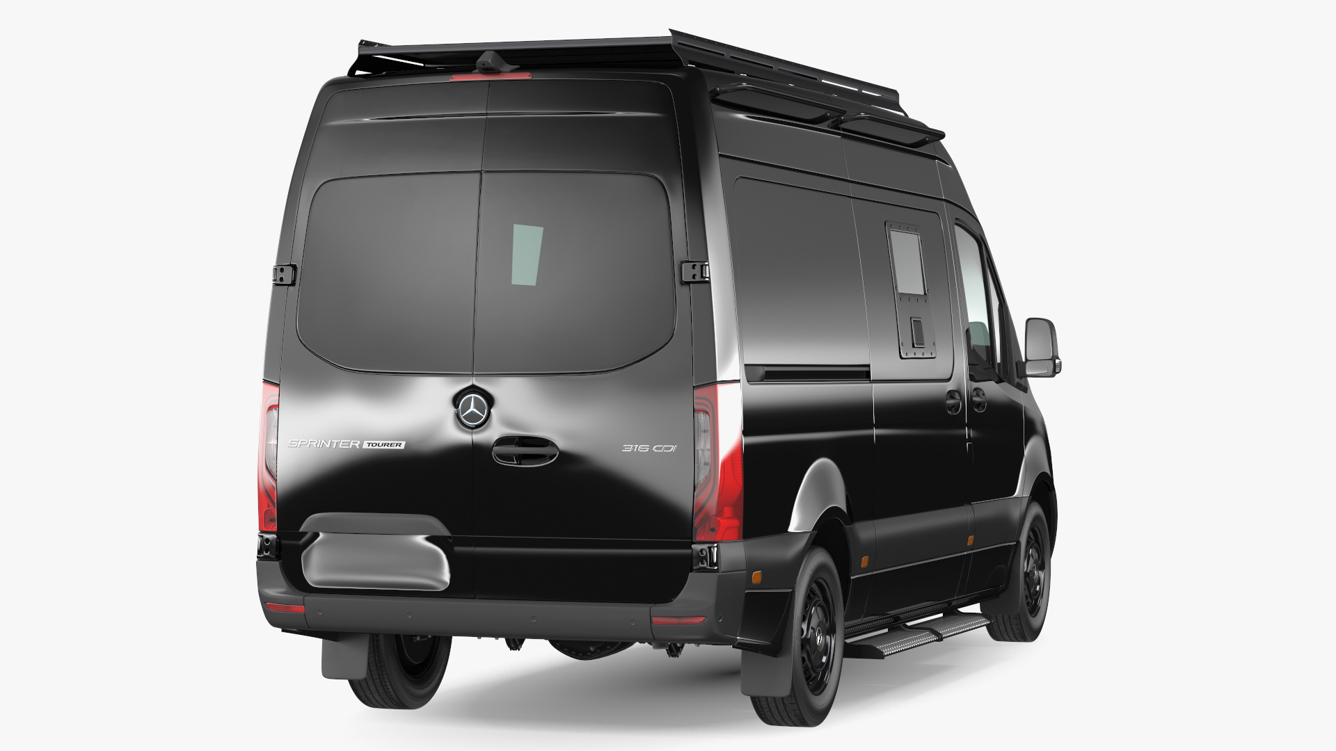 3D model SWAT Van Bulletproof Mercedes Simple Interior