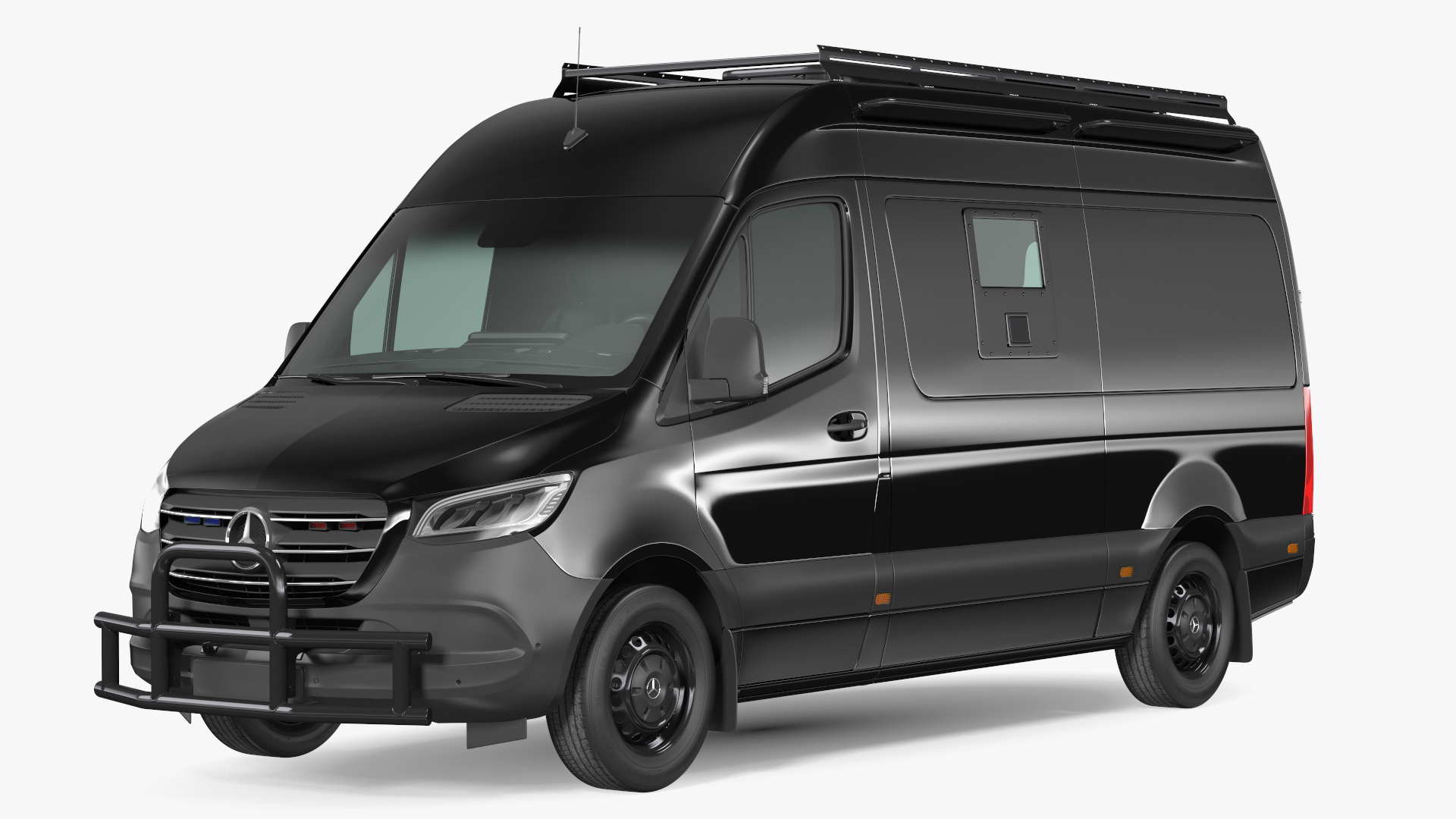 3D model SWAT Van Bulletproof Mercedes Simple Interior