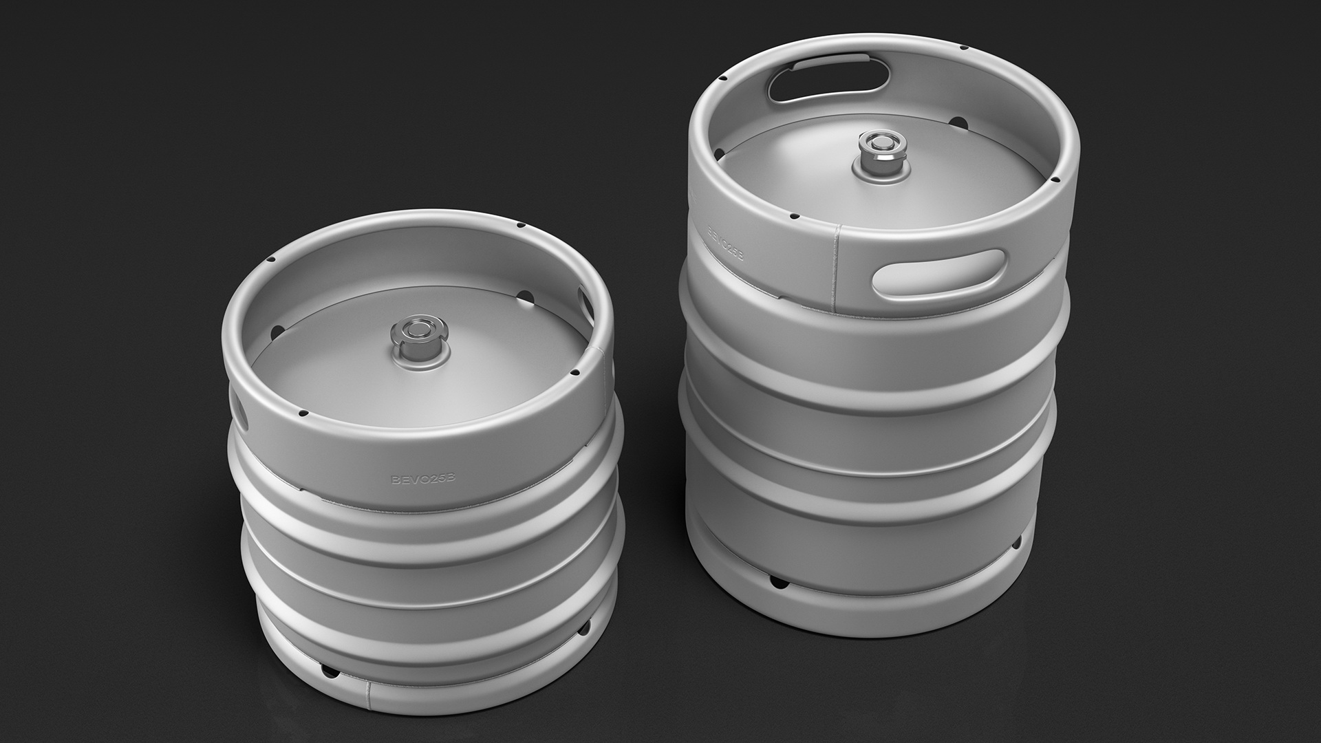 3D Beer Kegs Set model