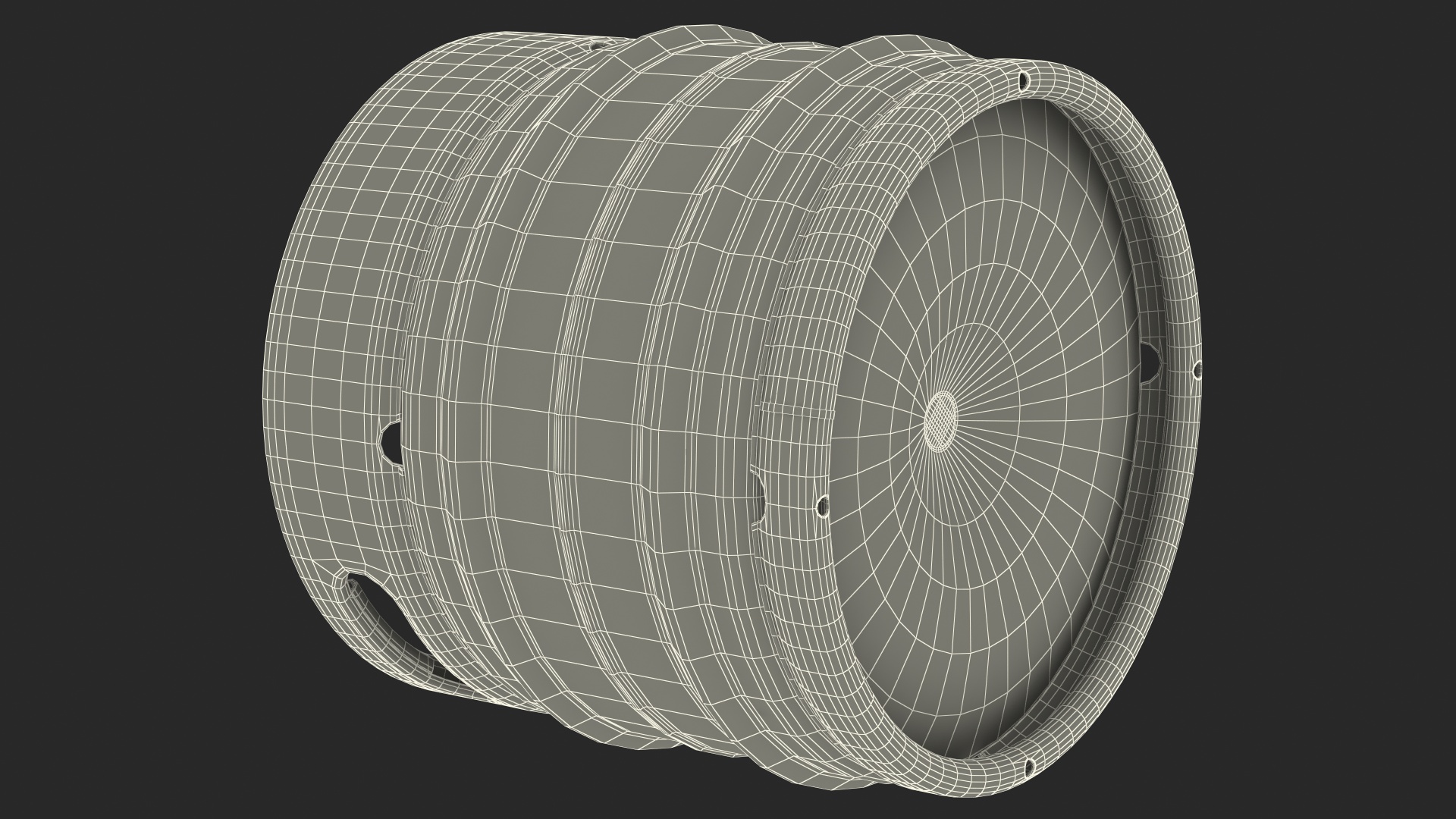 3D Beer Kegs Set model
