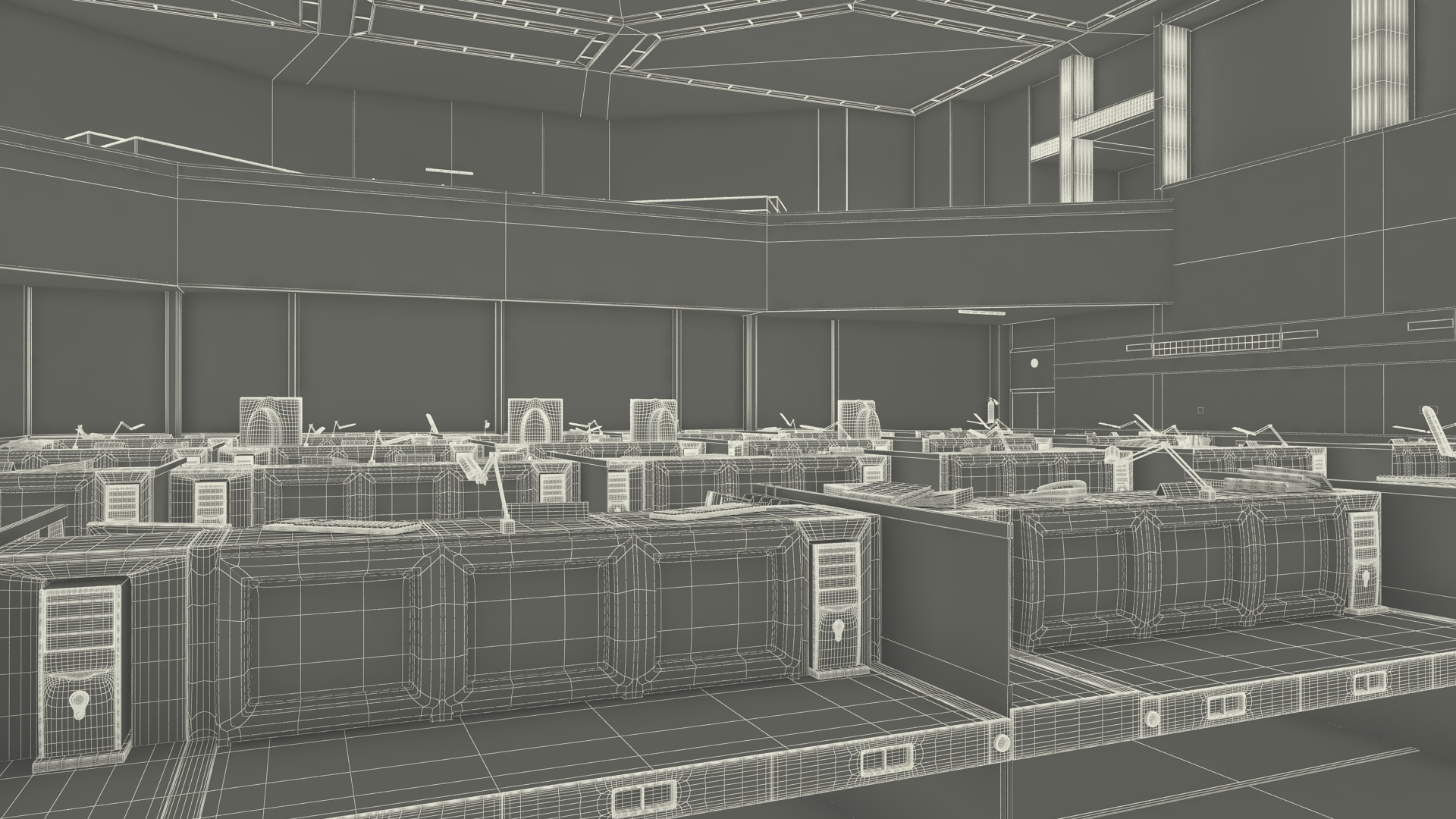 3D Mission Control Center Moscow for International Space Station