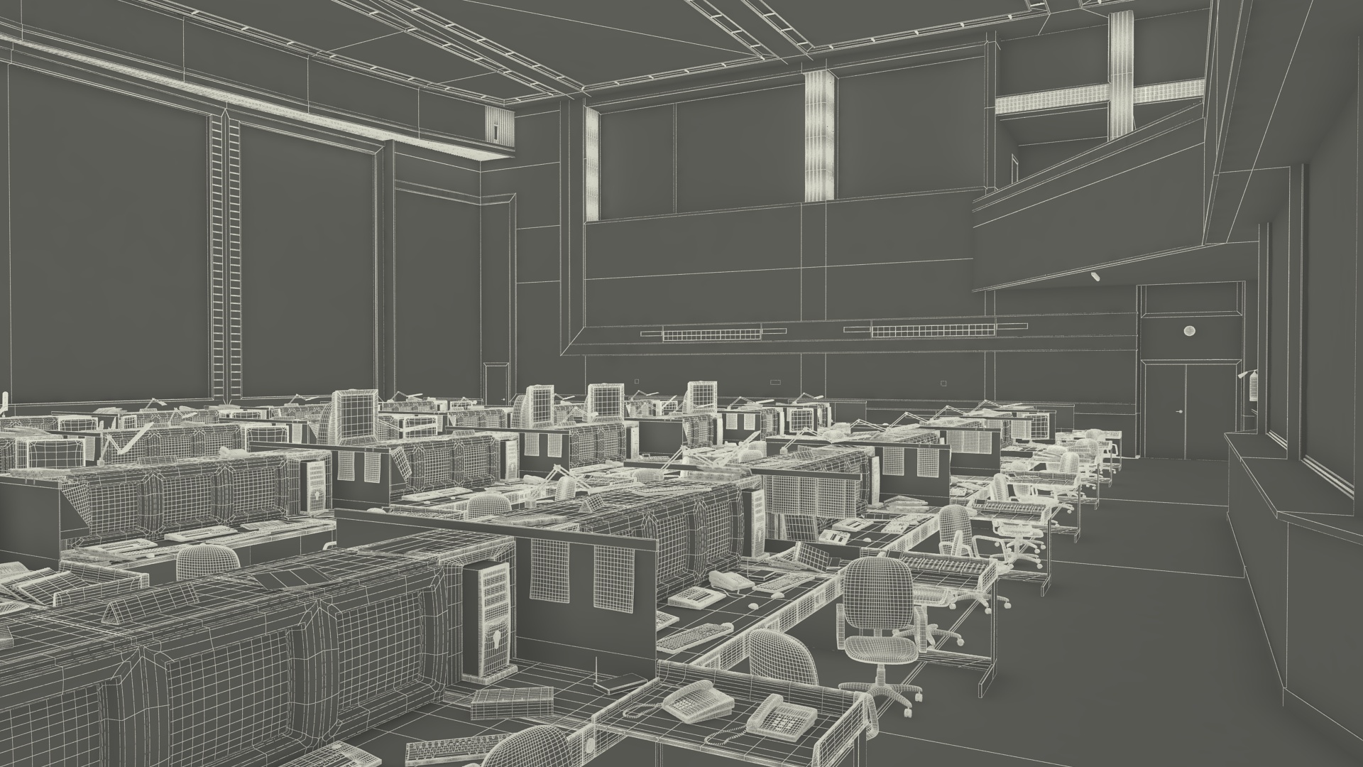 3D Mission Control Center Moscow for International Space Station