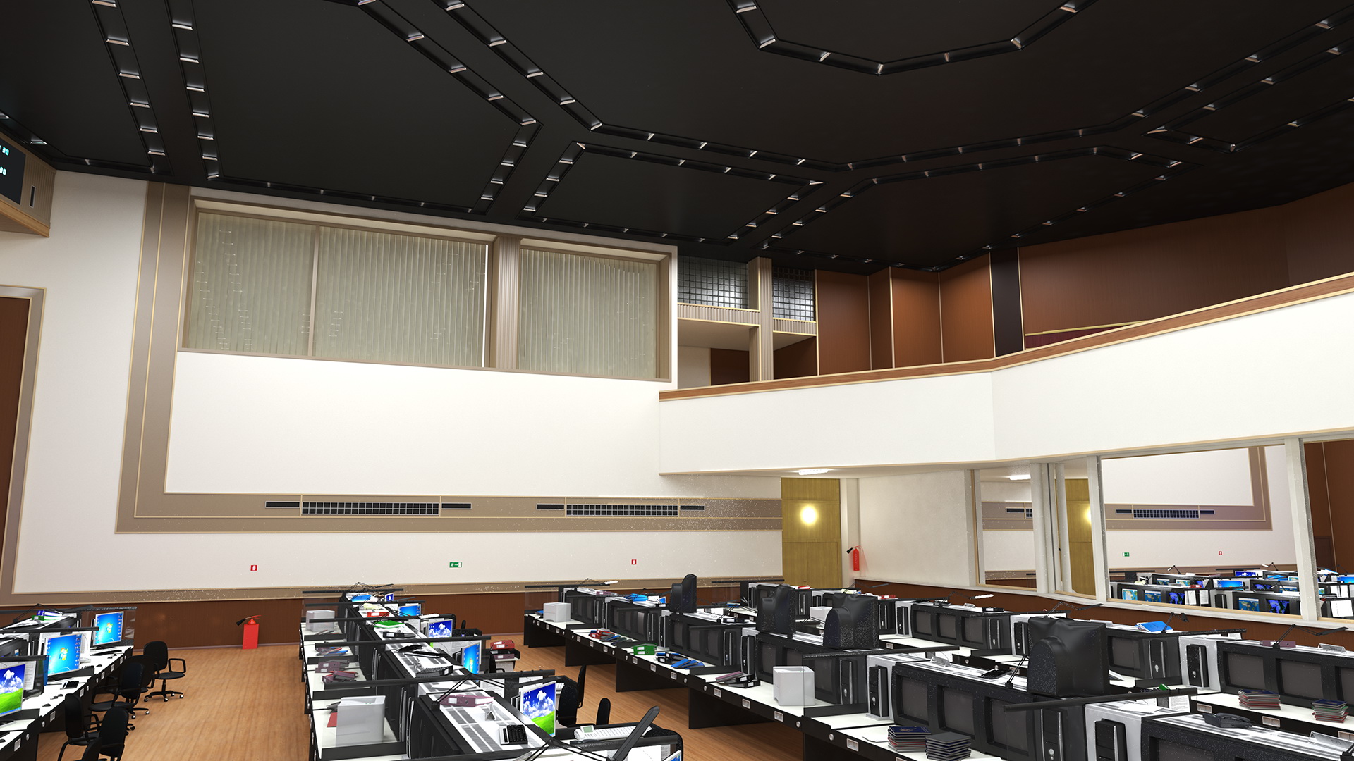 3D Mission Control Center Moscow for International Space Station