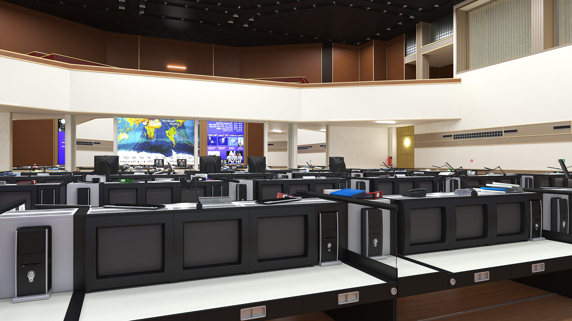 3D Mission Control Center Moscow for International Space Station