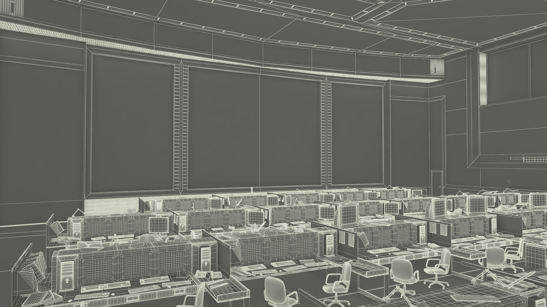 3D Mission Control Center Moscow for International Space Station