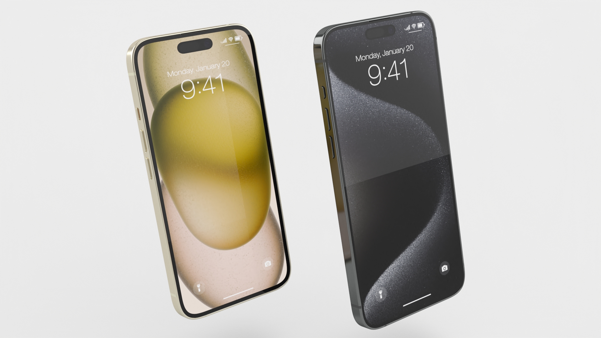 3D Apple IPhone 15 Different Colors Unpacked