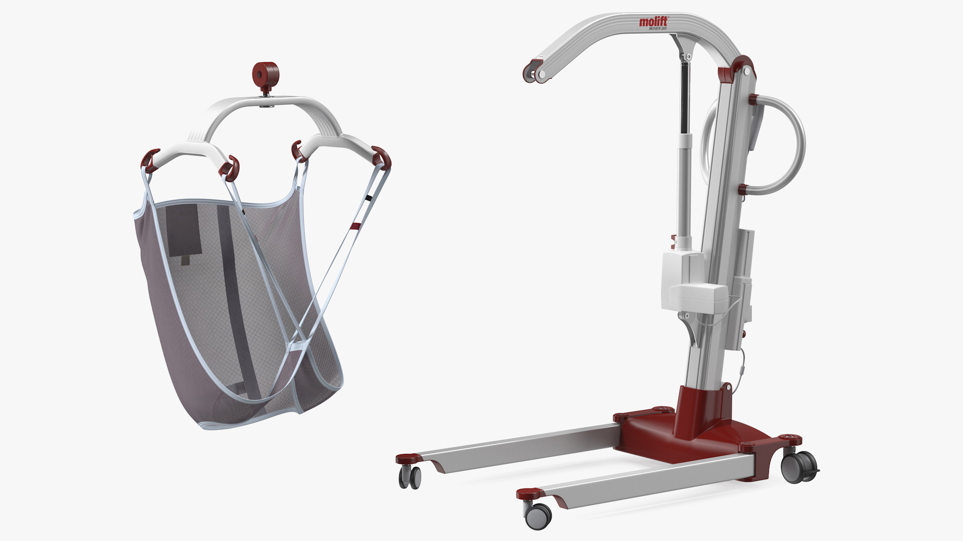 3D Molift Mover 205 Patient Lift with EvoSling model