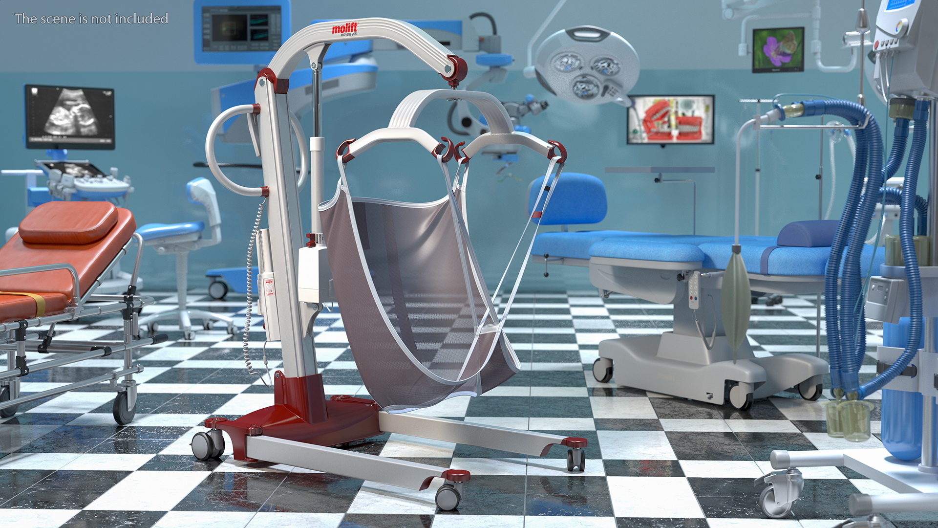 3D Molift Mover 205 Patient Lift with EvoSling model