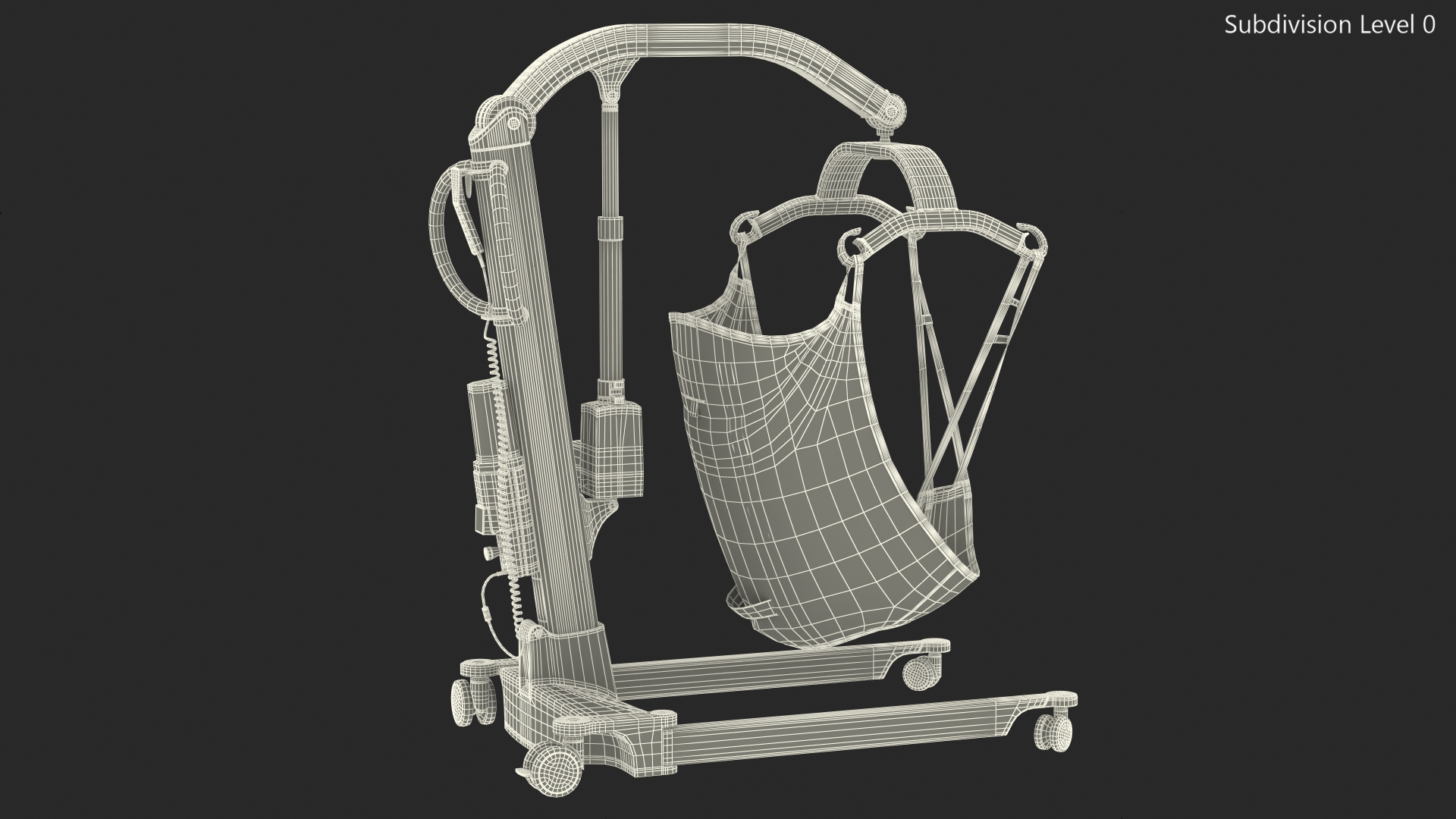 3D Molift Mover 205 Patient Lift with EvoSling model