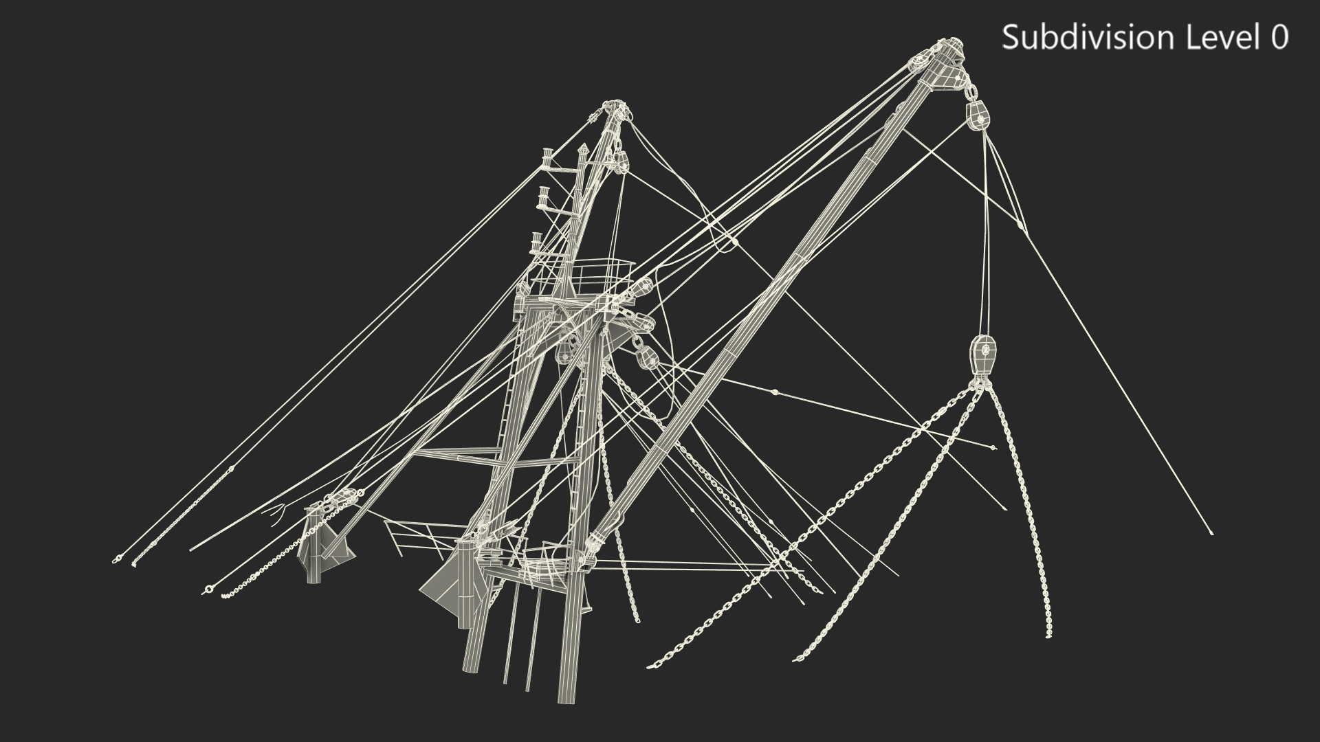 Trawler Mast 3D