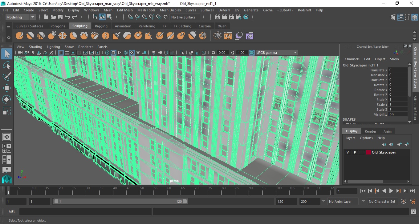 Old Skyscraper 3D model
