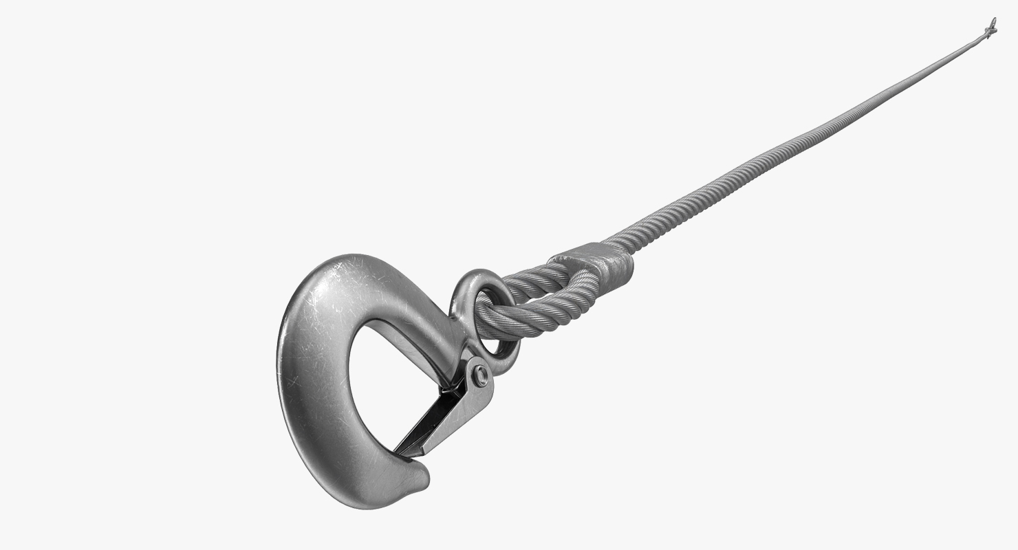 3D Emergency Towing Steel Wire Rope with Hooks 3m