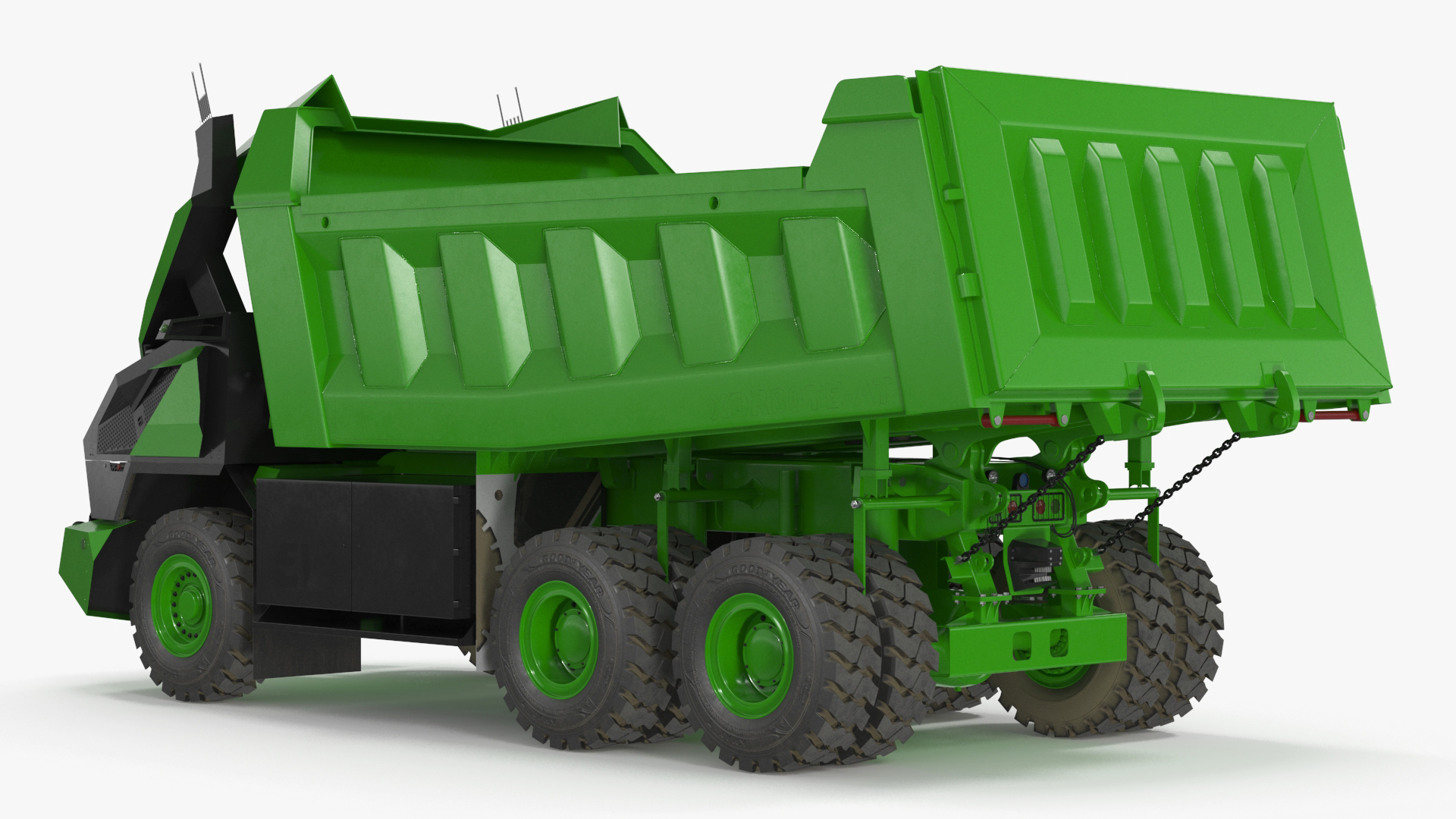 3D Autonomous Electric Mining Truck Green model