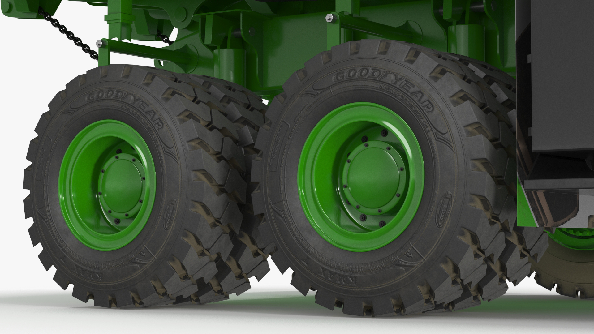 3D Autonomous Electric Mining Truck Green model