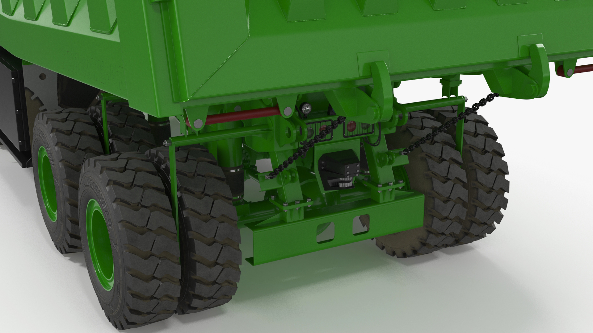 3D Autonomous Electric Mining Truck Green model