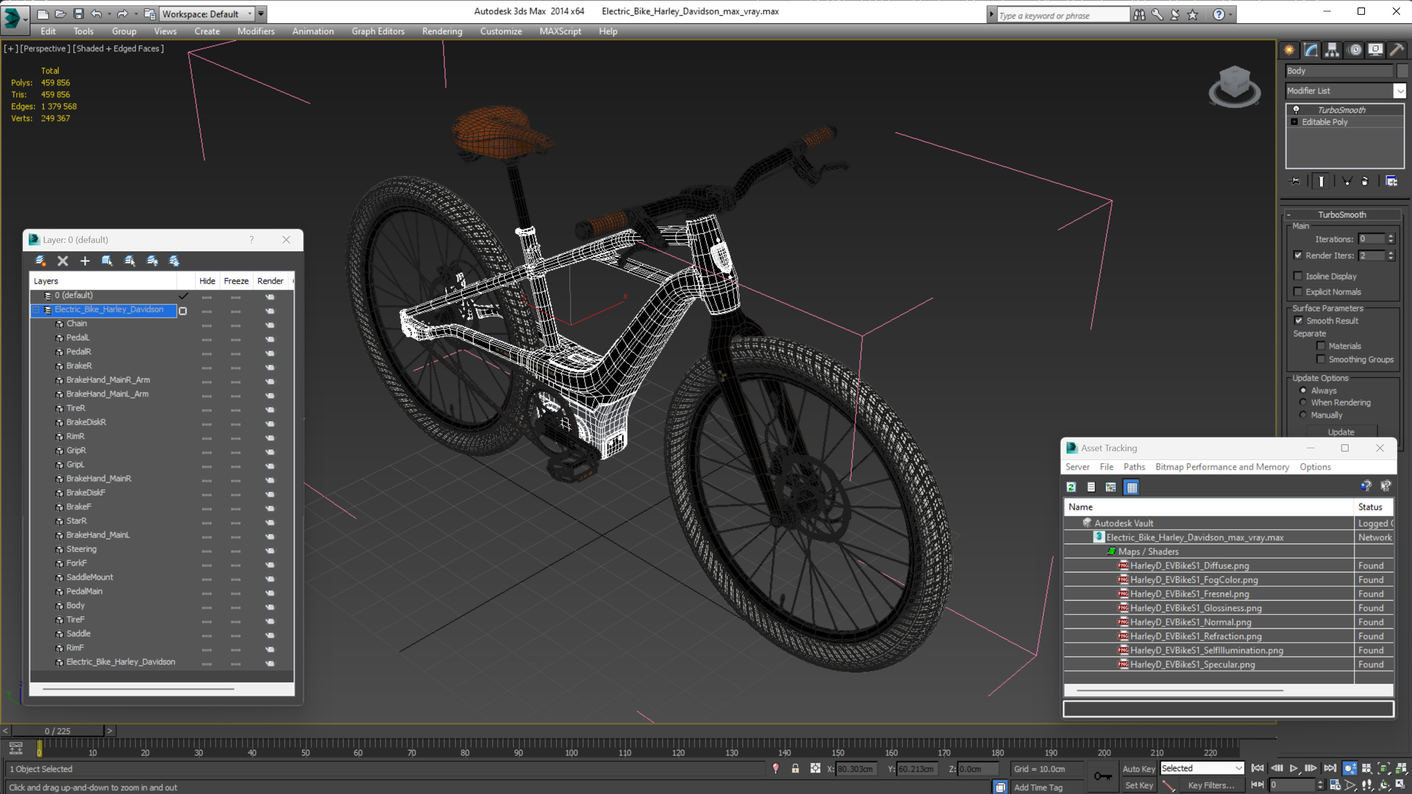 Electric Bike Harley Davidson 3D model