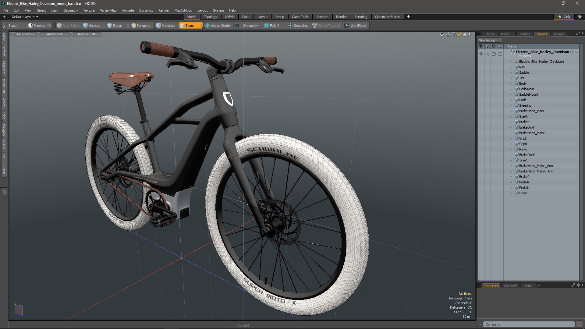Electric Bike Harley Davidson 3D model