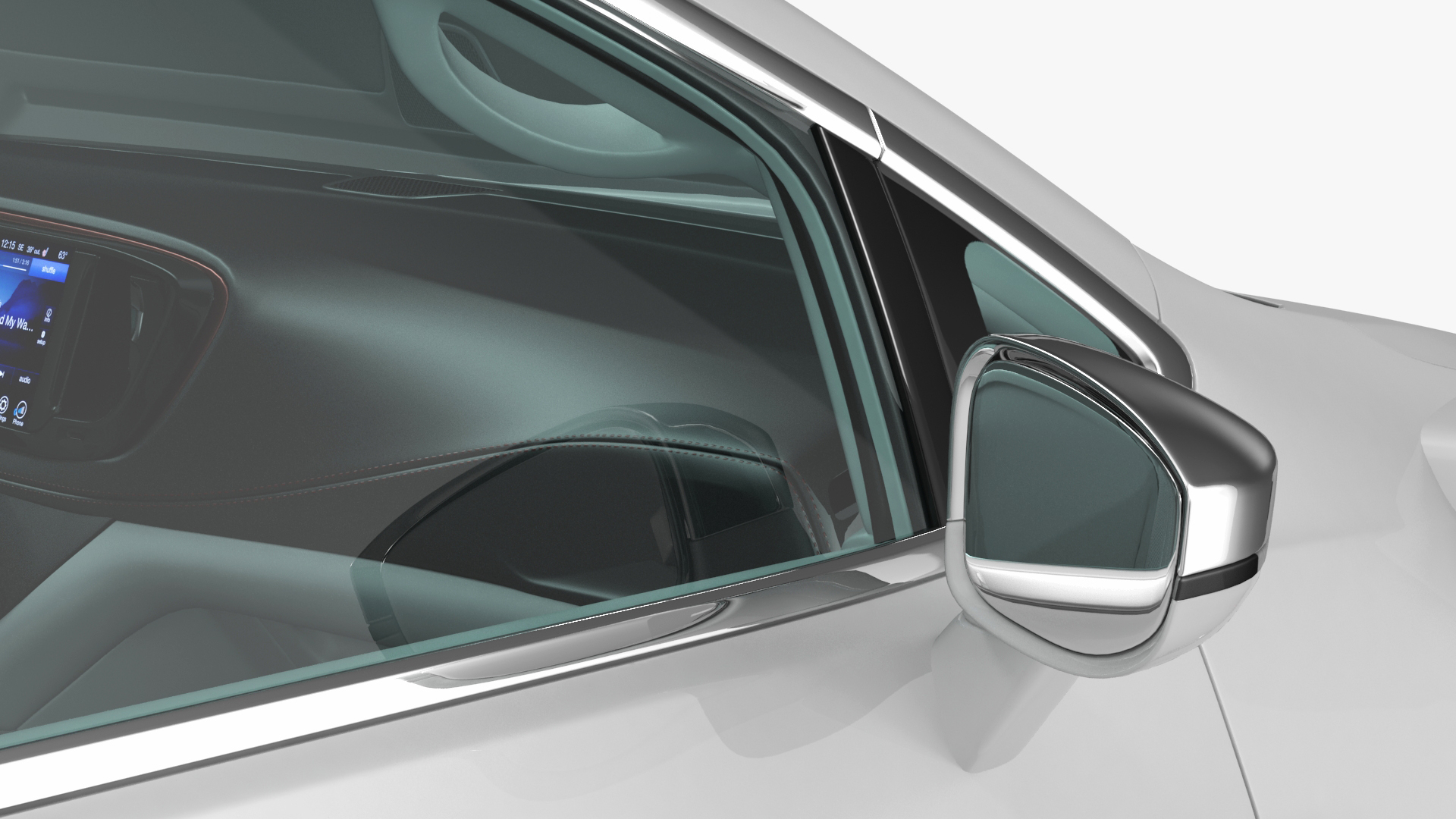 3D Waymo NAIAS 3 Self Driving Car Simple Interior