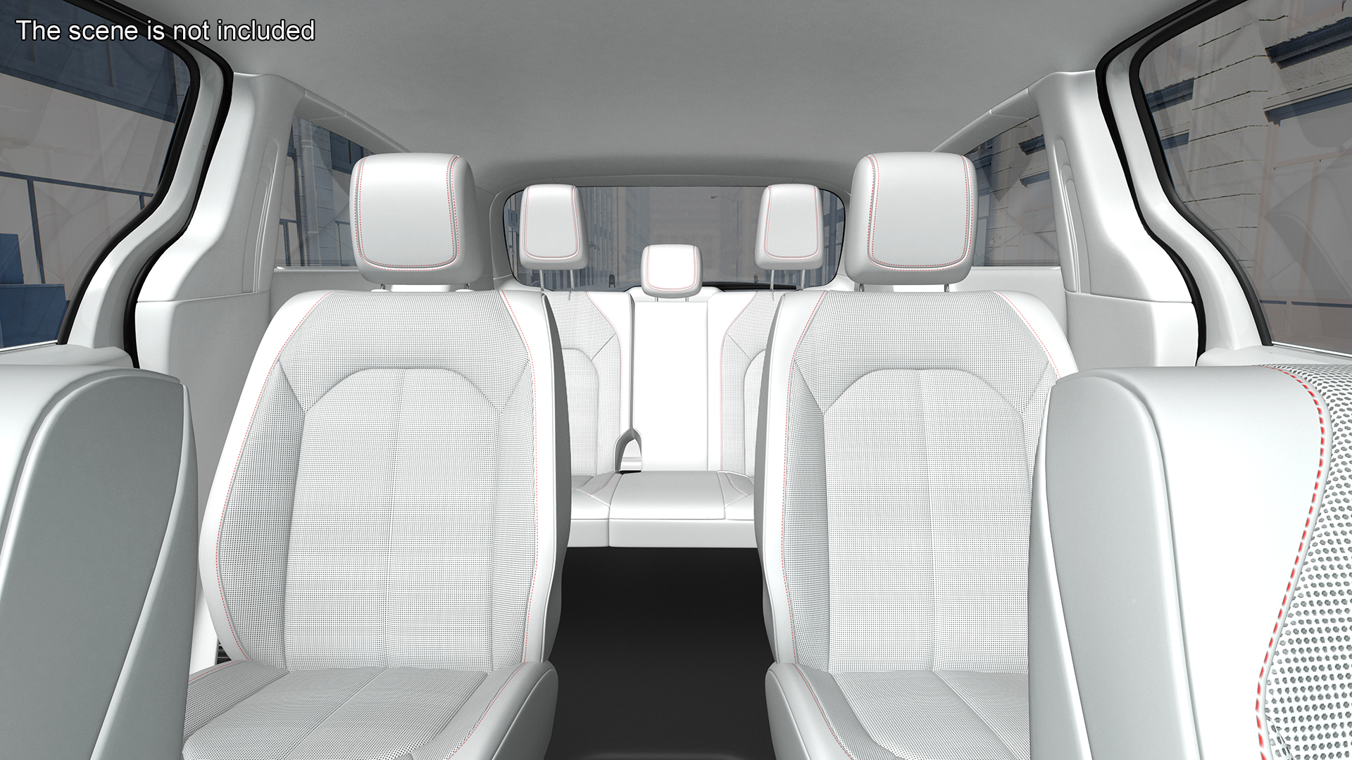 3D Waymo NAIAS 3 Self Driving Car Simple Interior