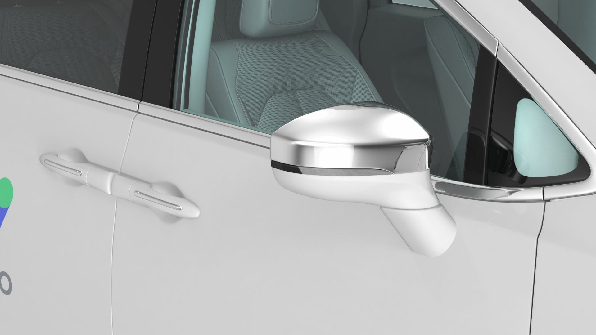 3D Waymo NAIAS 3 Self Driving Car Simple Interior