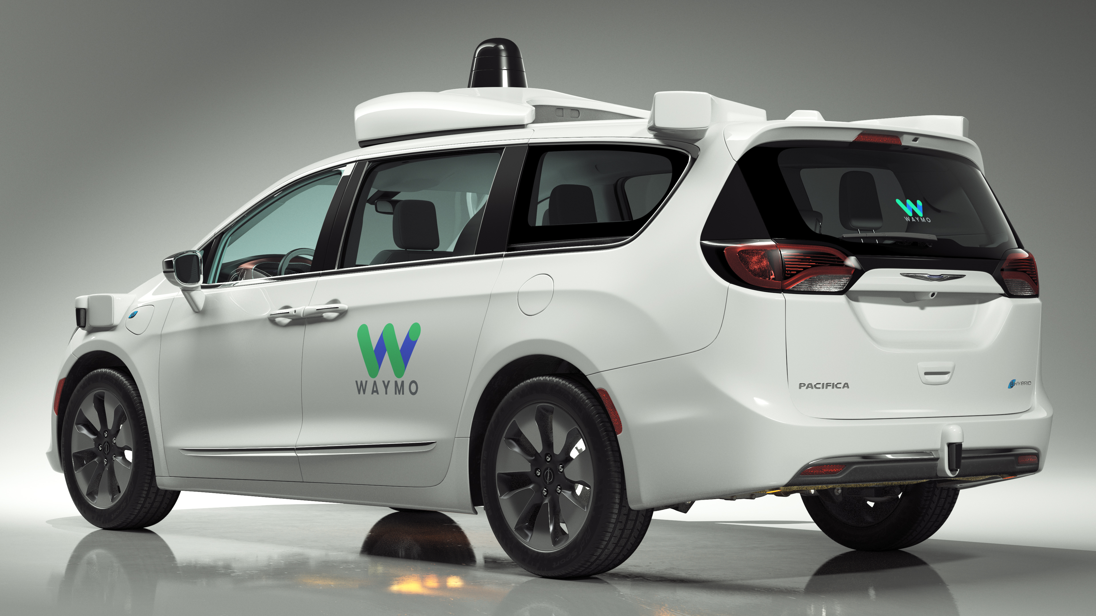 3D Waymo NAIAS 3 Self Driving Car Simple Interior