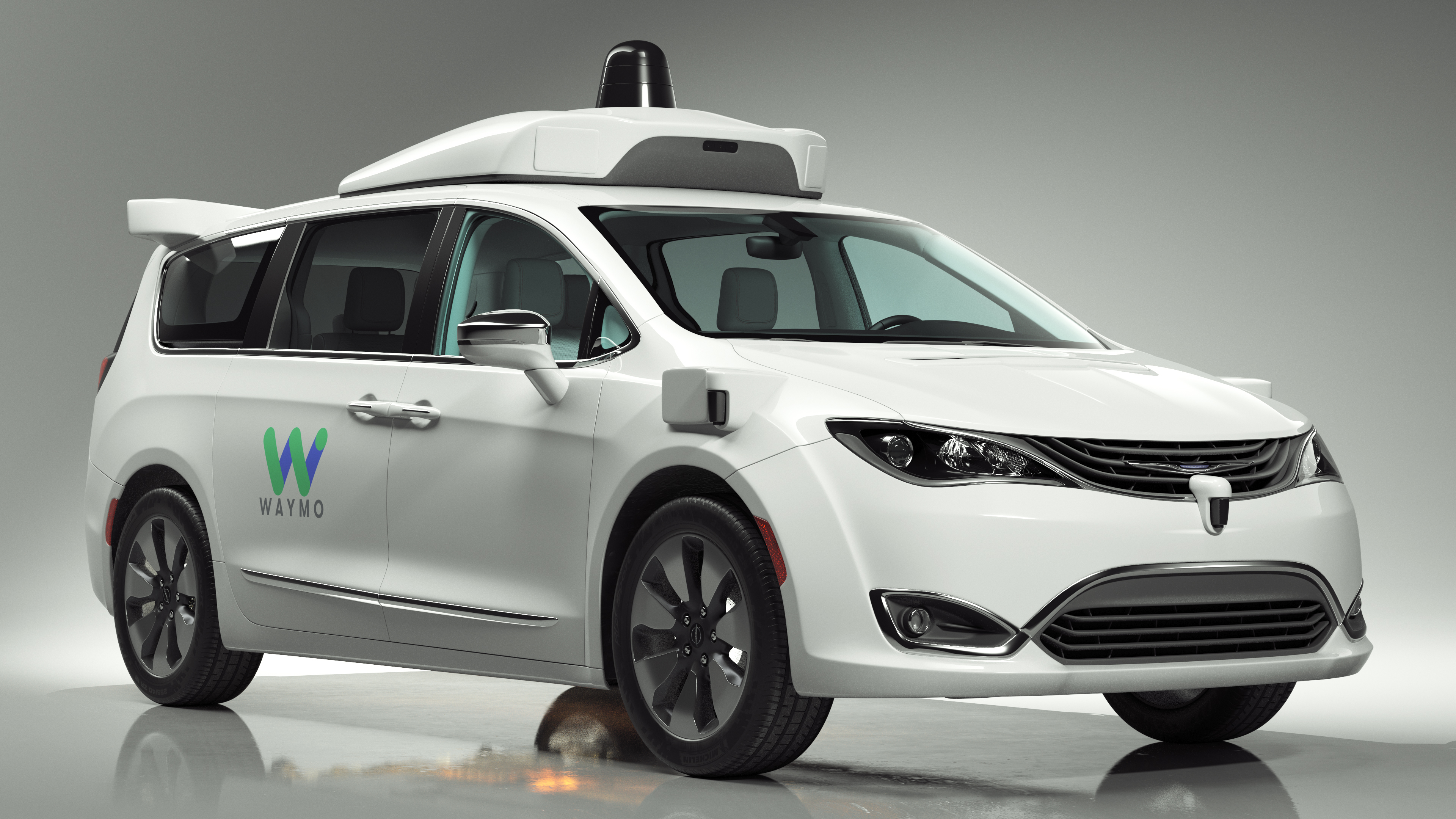 3D Waymo NAIAS 3 Self Driving Car Simple Interior