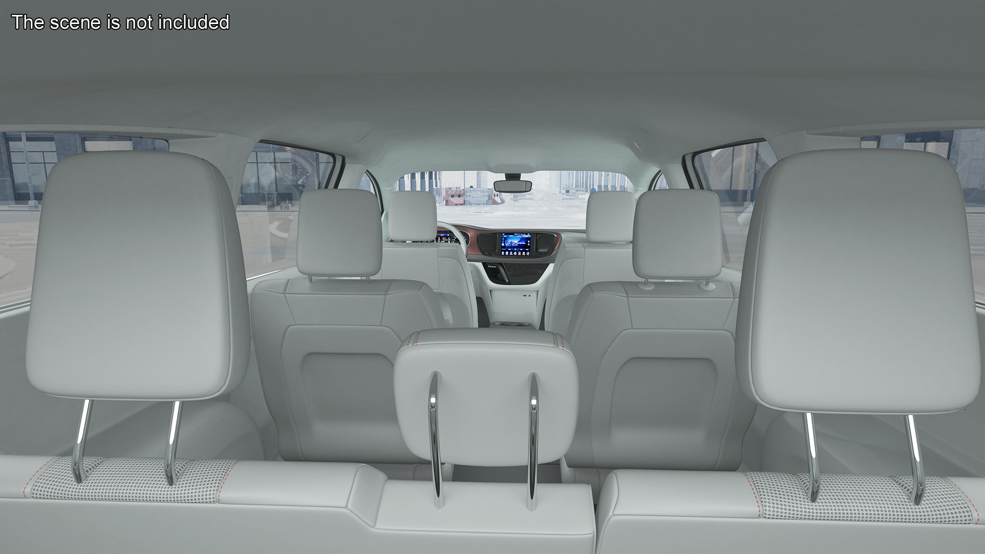 3D Waymo NAIAS 3 Self Driving Car Simple Interior