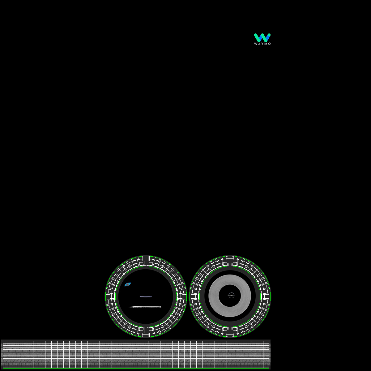 3D Waymo NAIAS 3 Self Driving Car Simple Interior