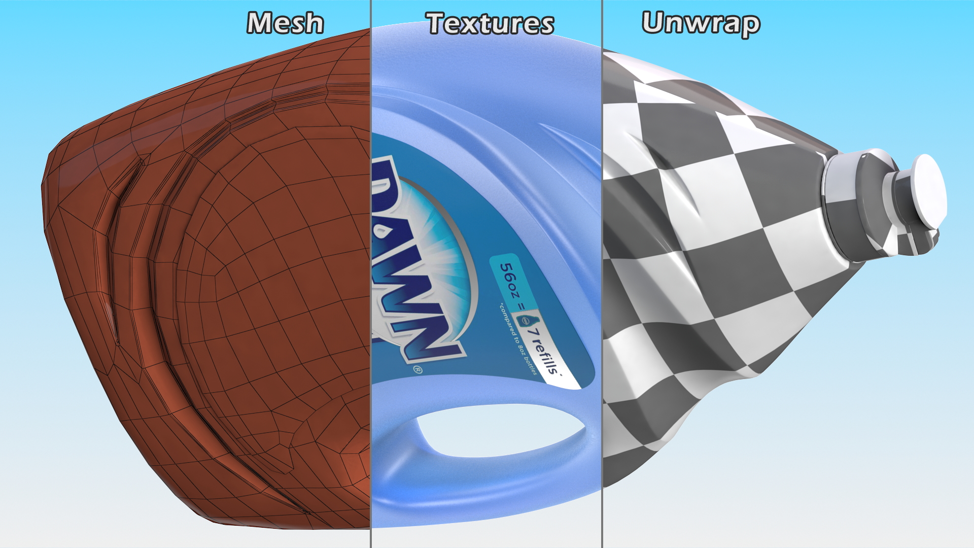 3D model Dawn Ultra Dish Soap