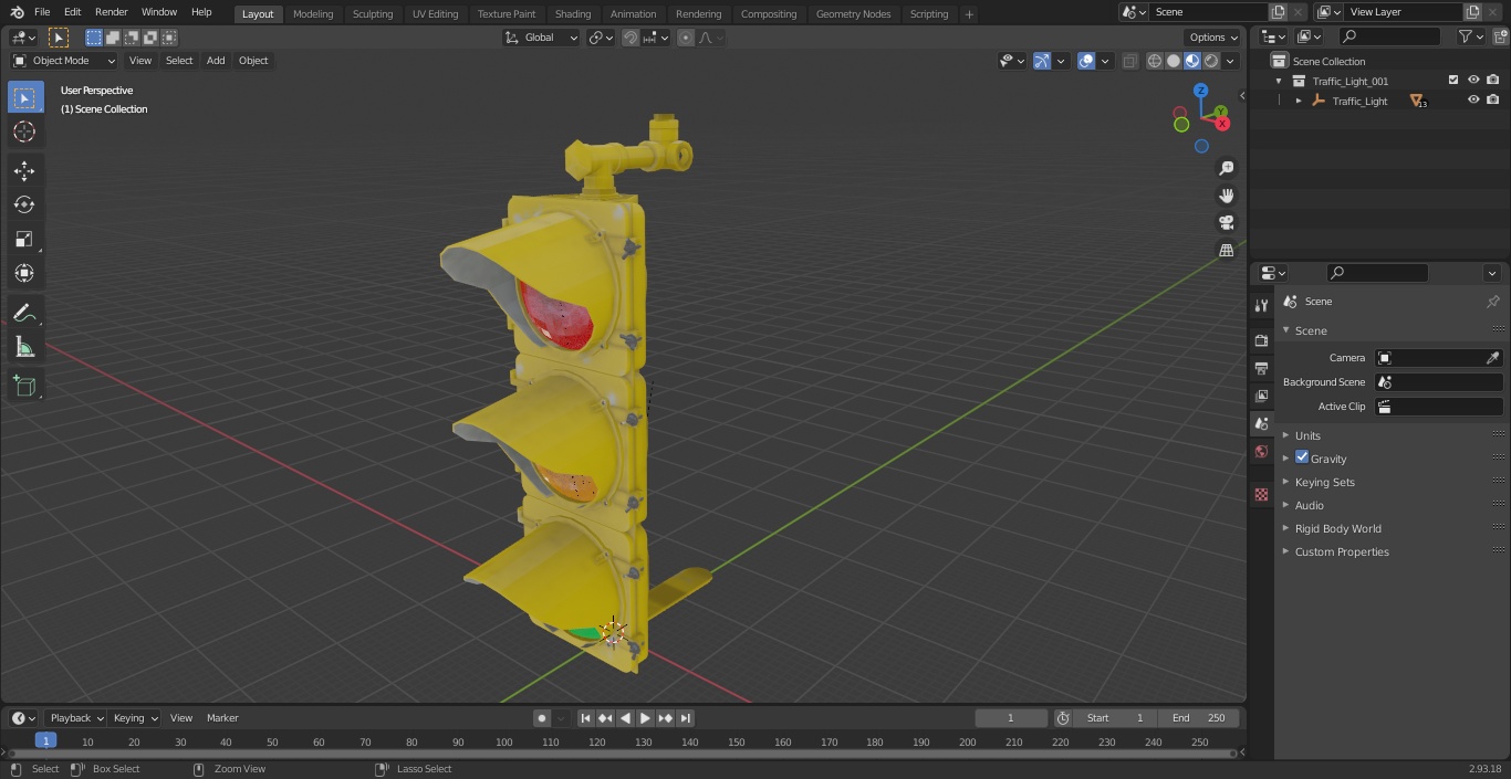 3D Traffic Light model