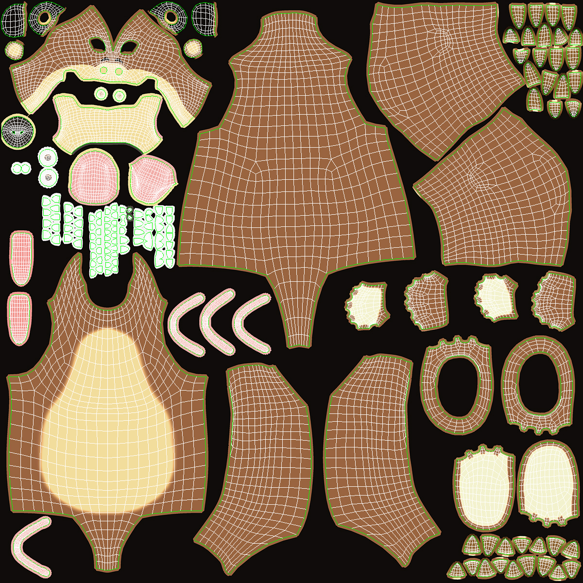 Bear Character from Children Cartoon Happy Pose 3D